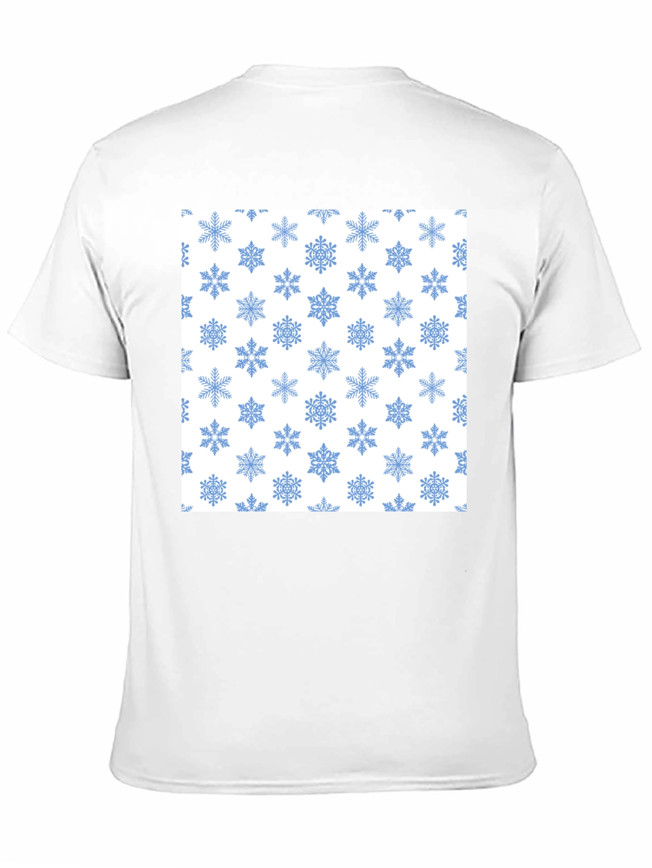 Snowflake Pattern Tee - Winter Holiday Style