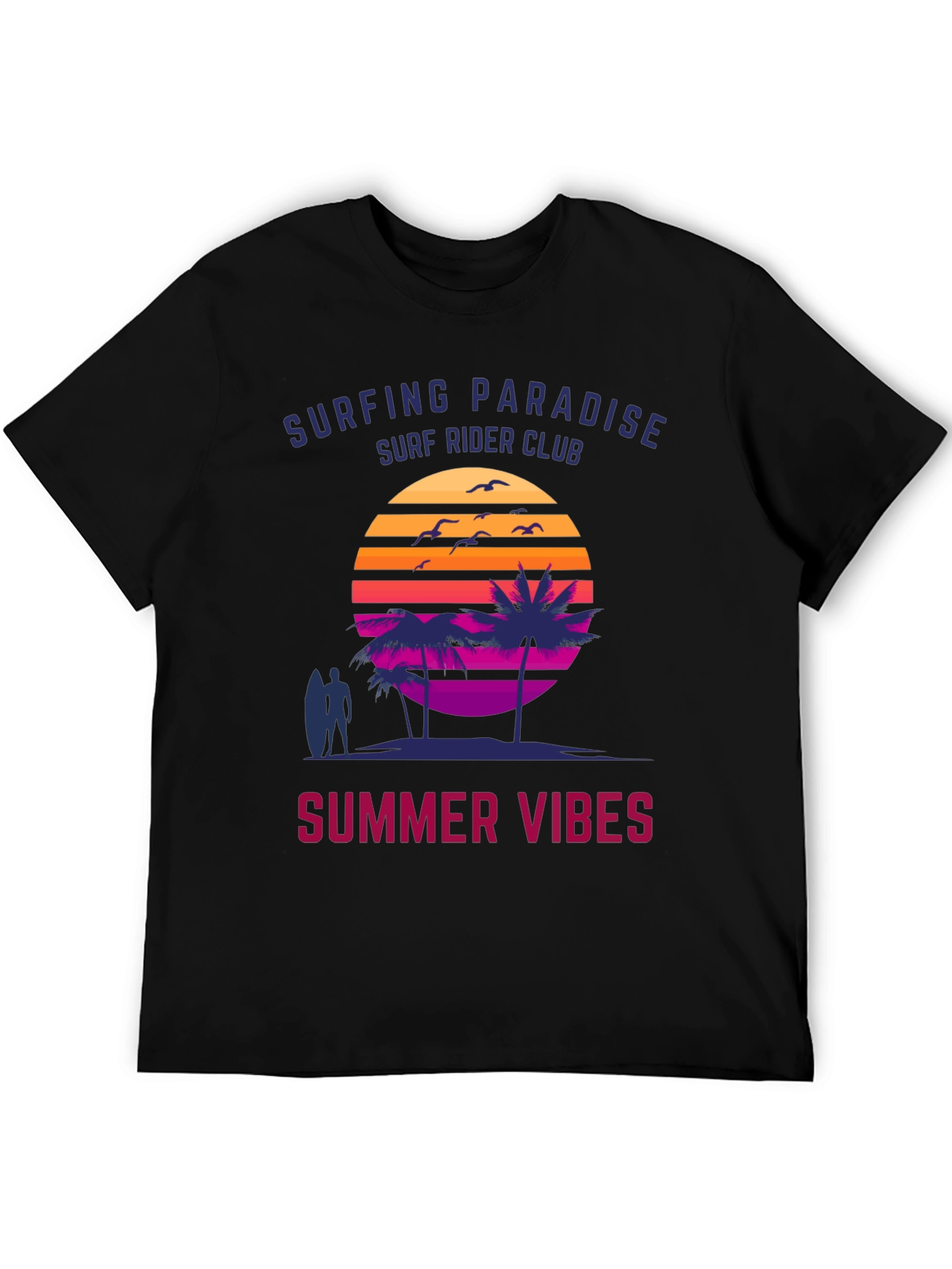 Surfing Paradise Summer Vibes Graphic Tee