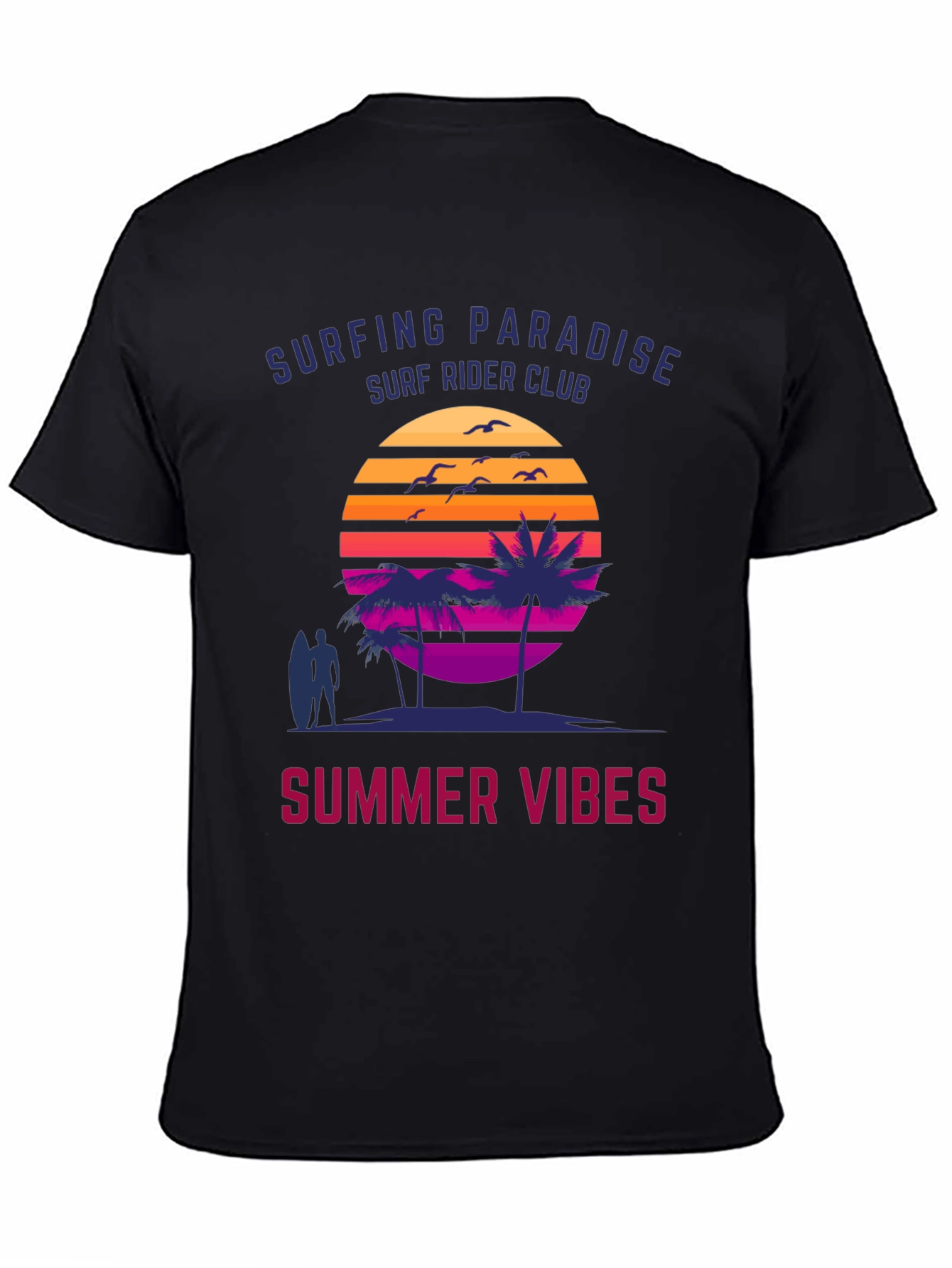 Surfing Paradise Summer Vibes Graphic Tee