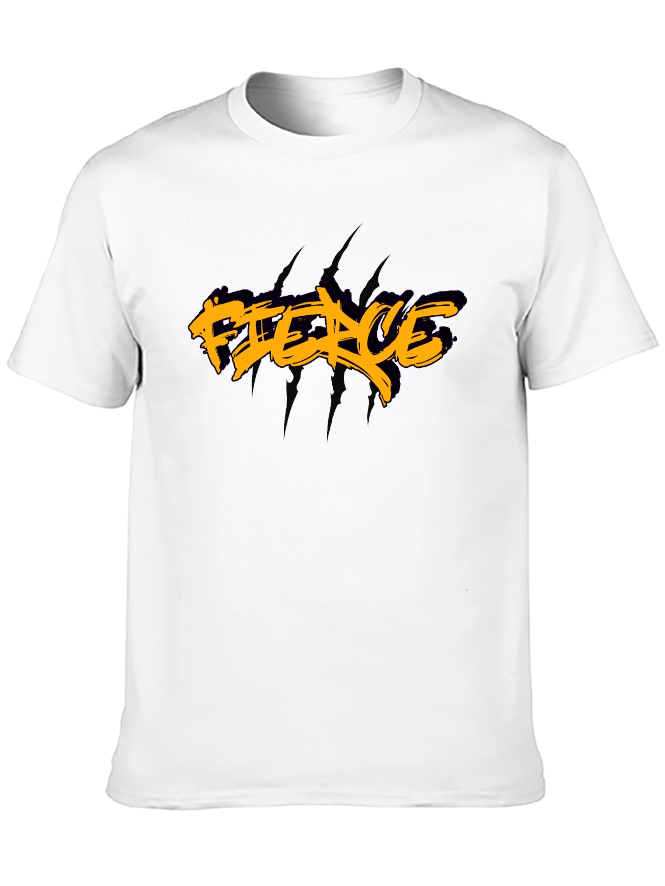 Fierce Graphic Print Black T-Shirt