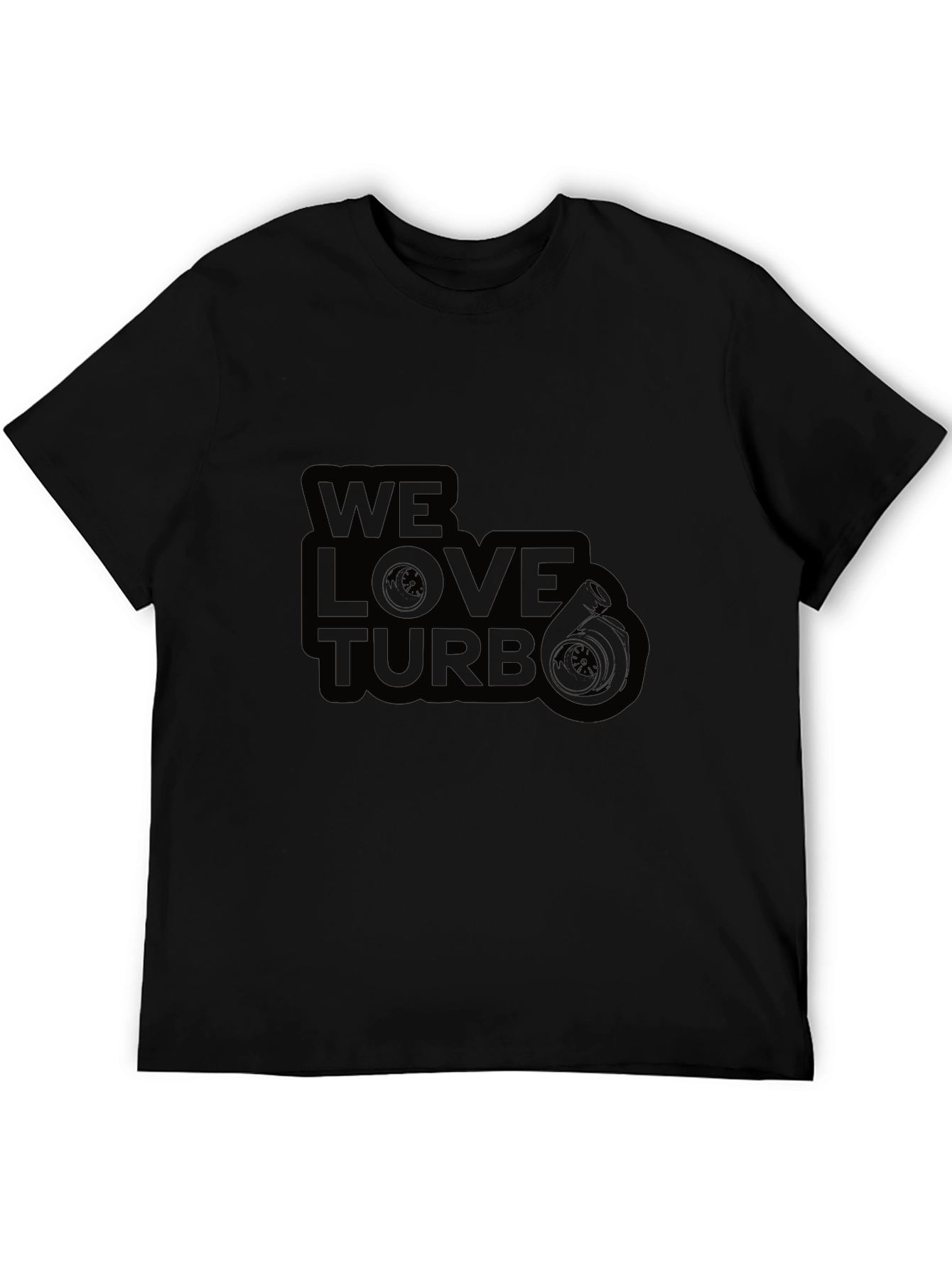 We Love Turbo Graphic T-Shirt - Black