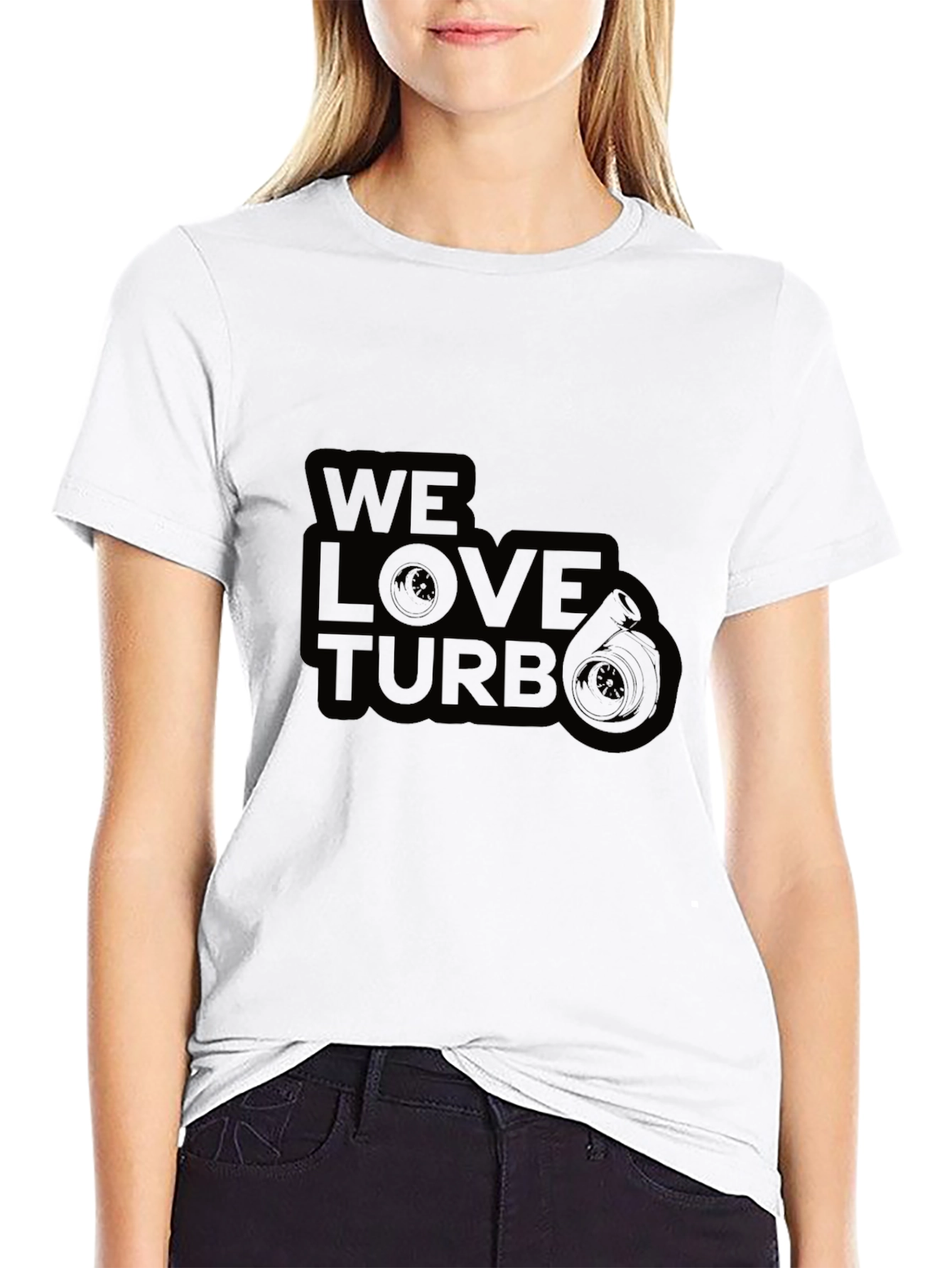 We Love Turbo Graphic T-Shirt - Black