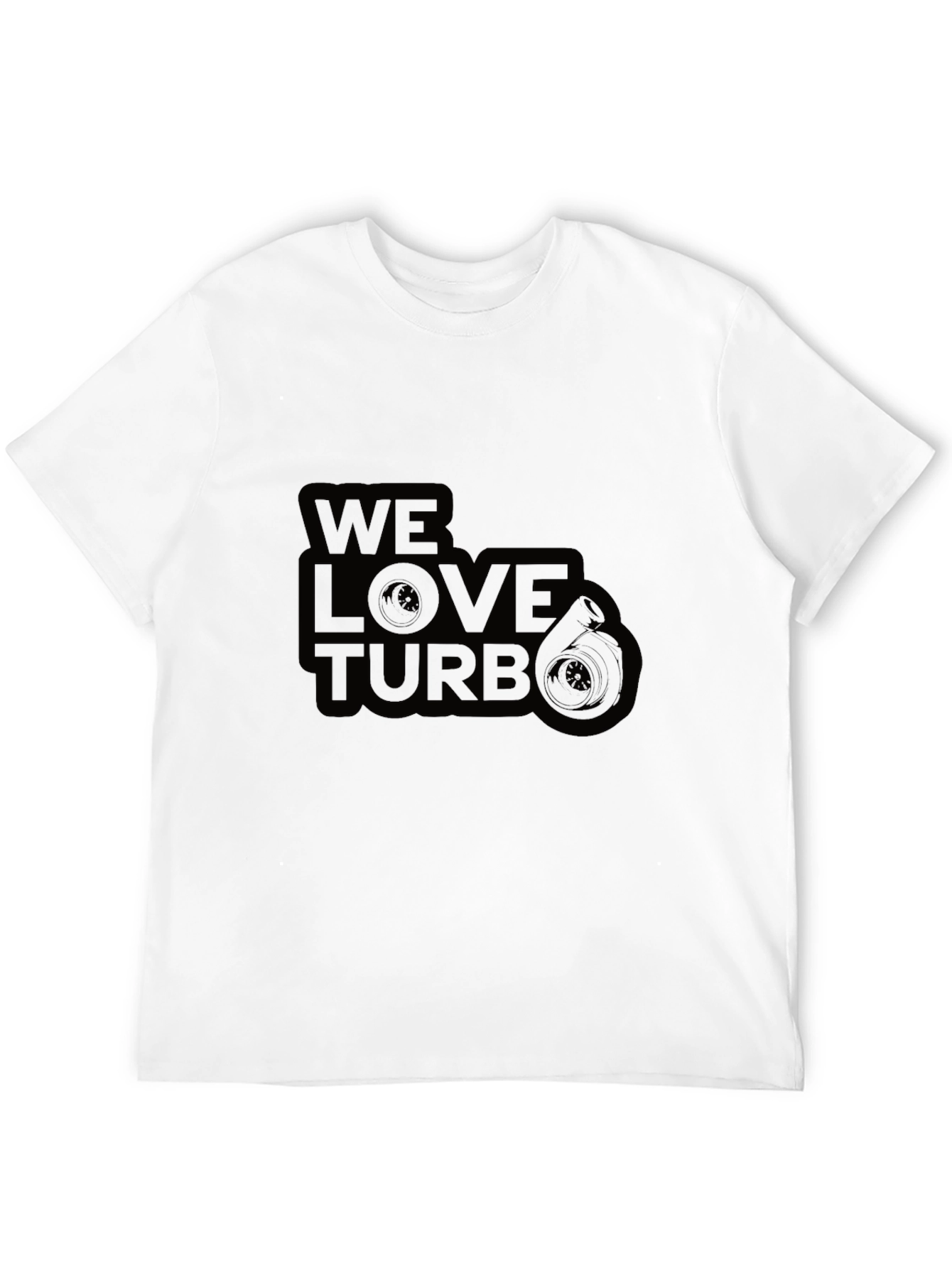 We Love Turbo Graphic T-Shirt - Black