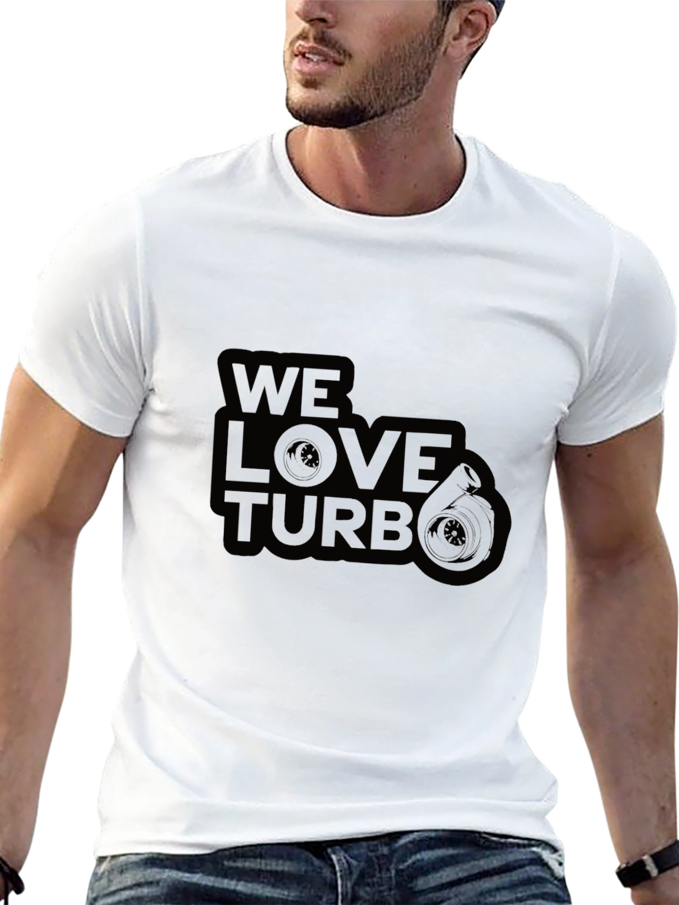 We Love Turbo Graphic T-Shirt - Black