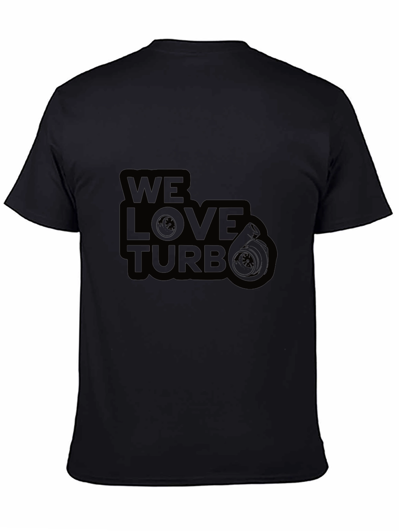 We Love Turbo Graphic T-Shirt - Black