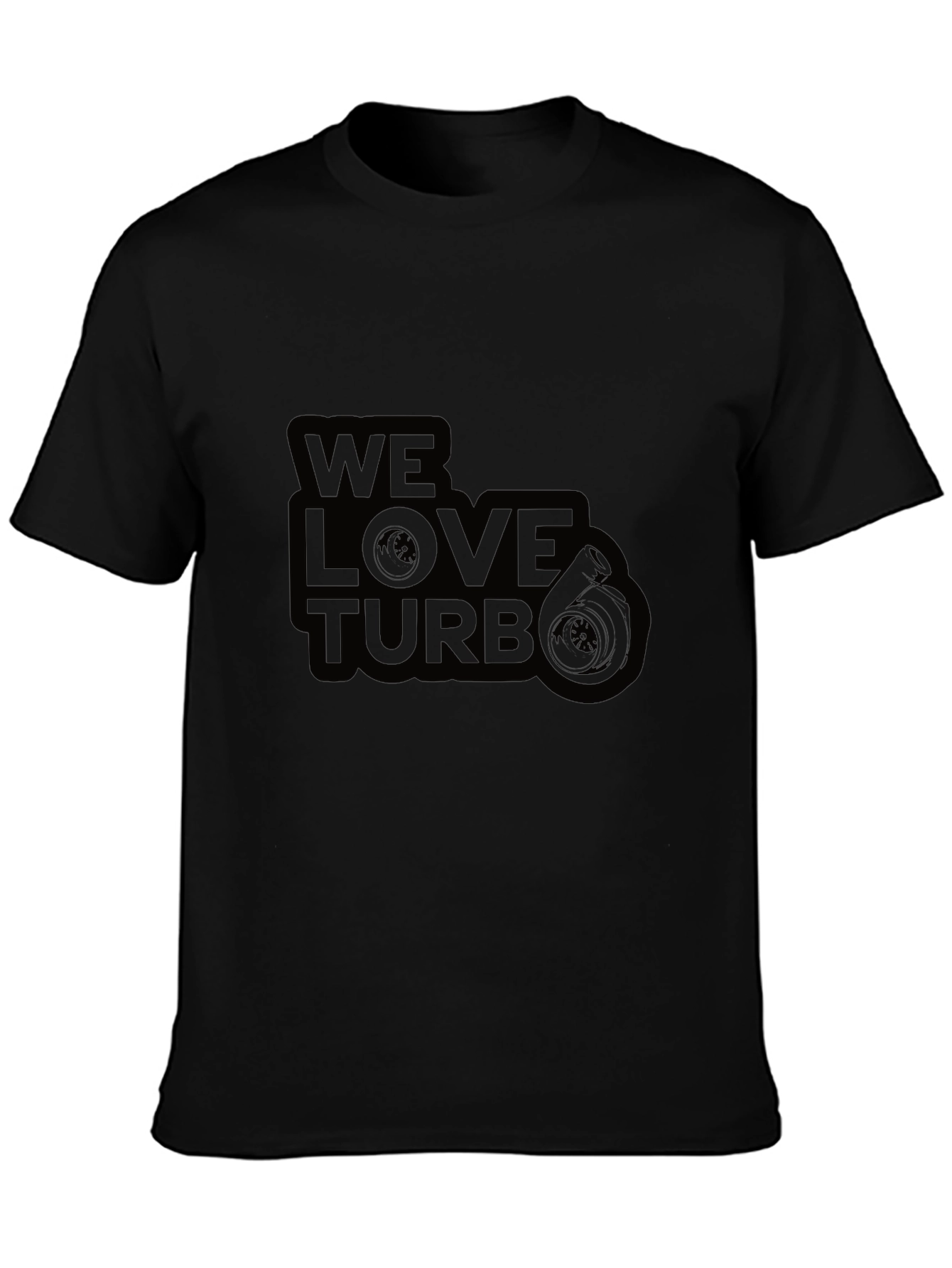 We Love Turbo Graphic T-Shirt - Black