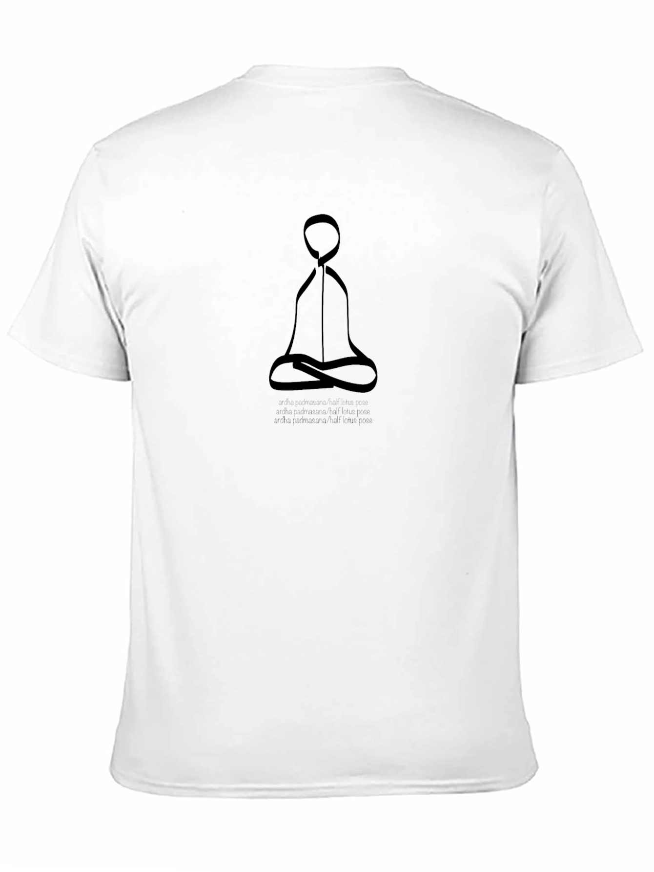 Meditative Silhouette Black T-Shirt