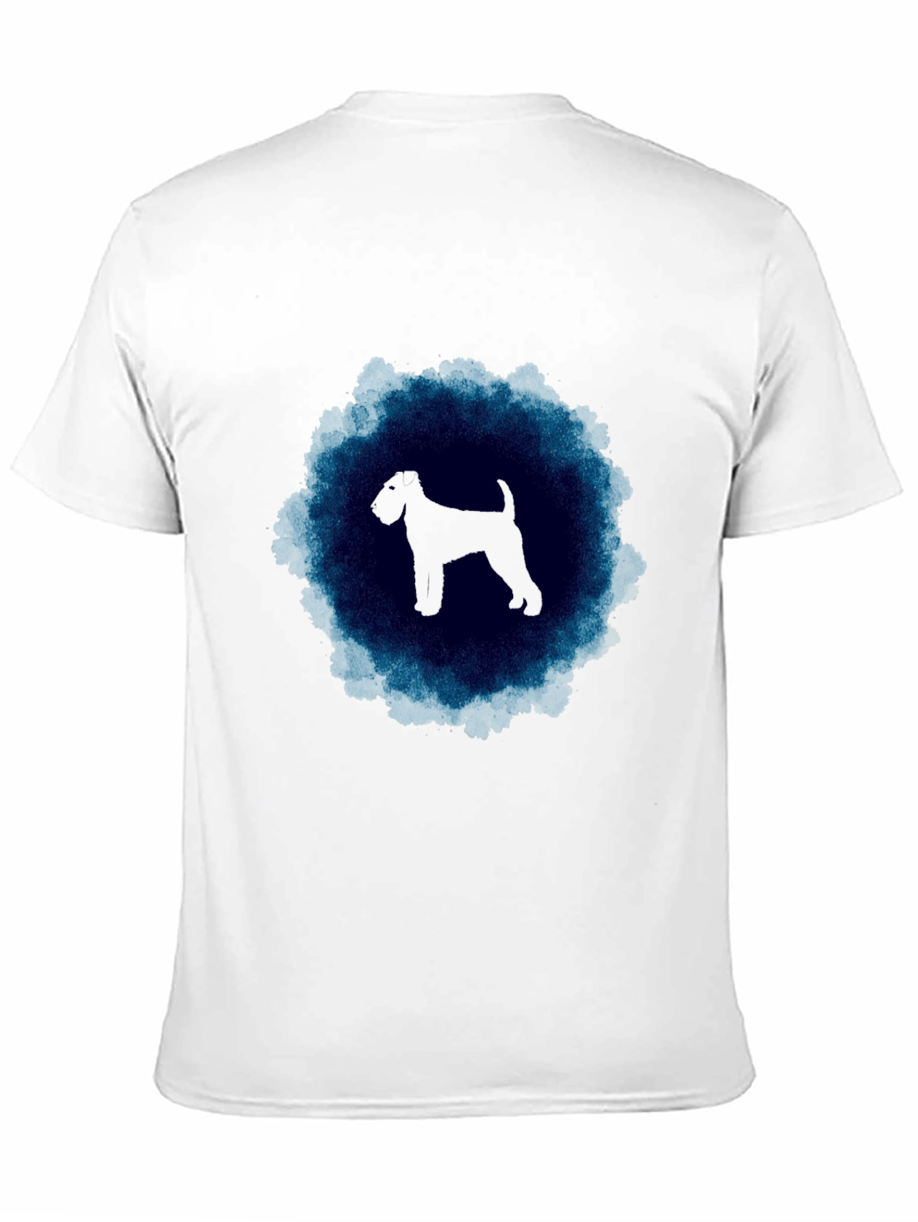 Dog Silhouette T-Shirt - Black Crew Neck Tee