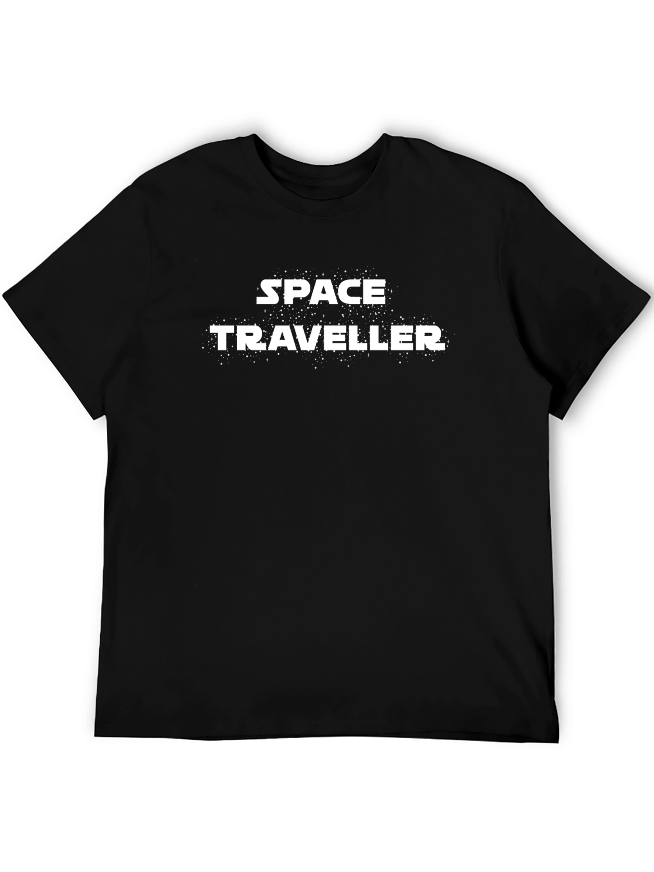 Space Traveller Black T-Shirt