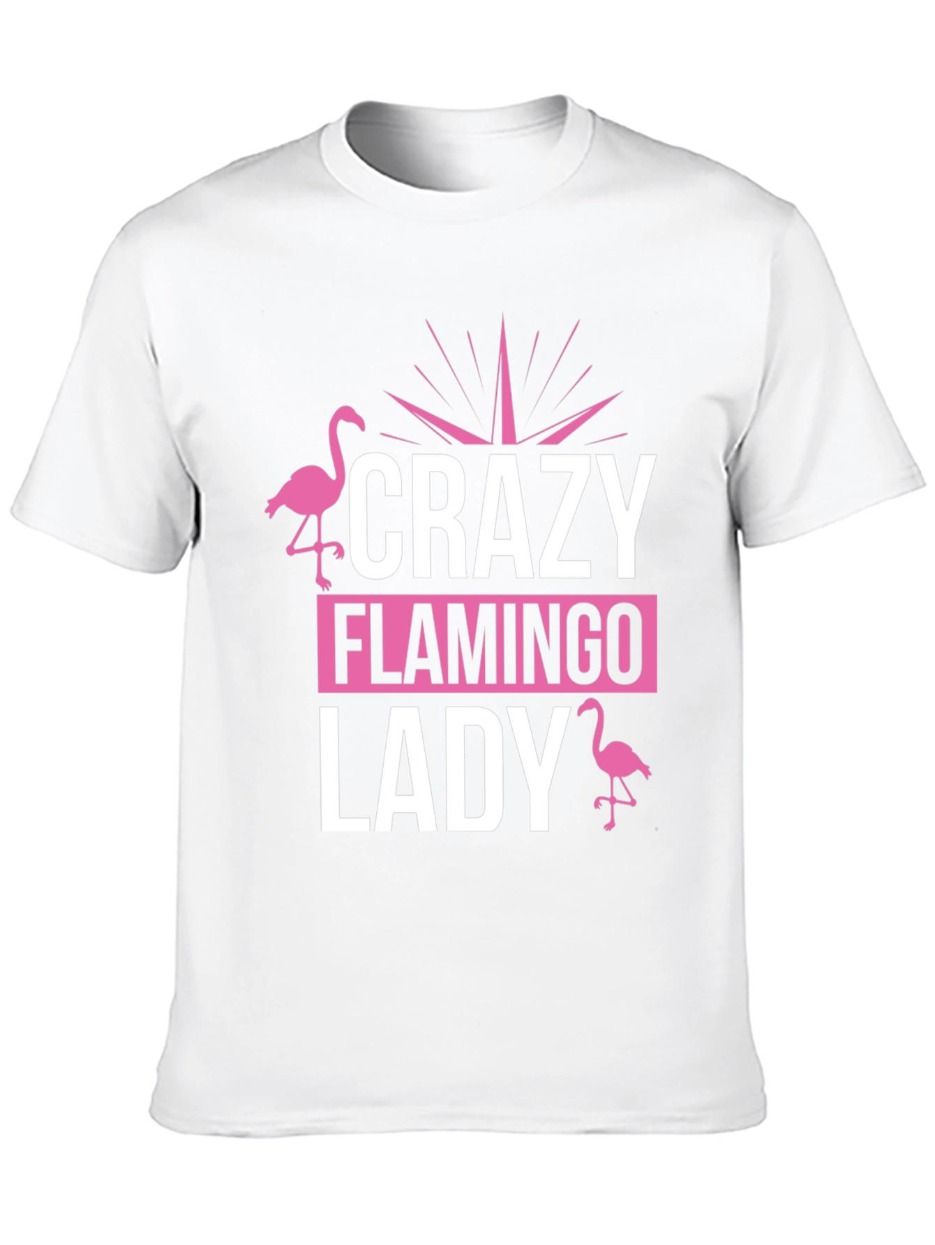 Crazy Flamingo Lady T-Shirt