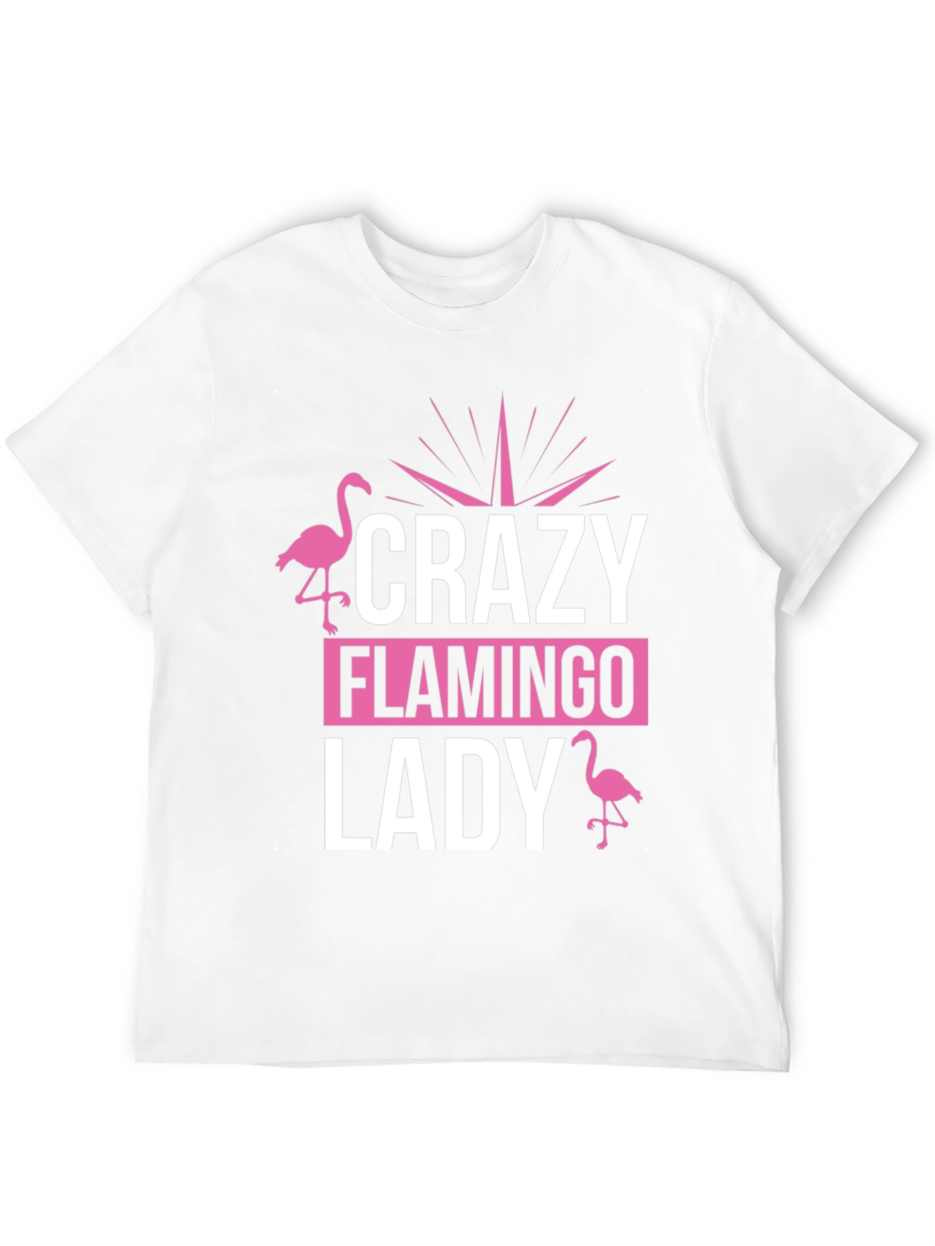 Crazy Flamingo Lady T-Shirt