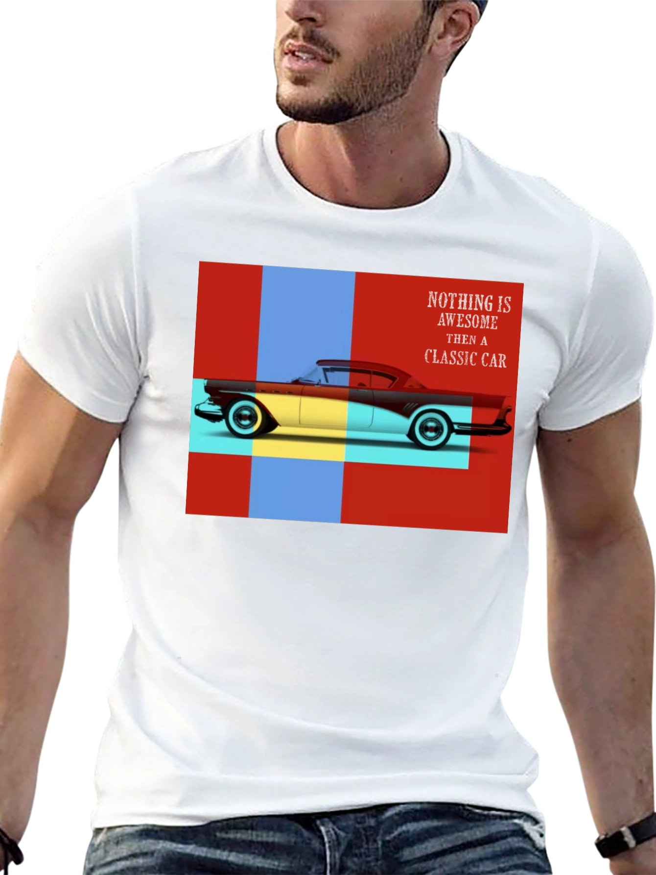 Classic Car Graphic Tee - Retro Automotive Style