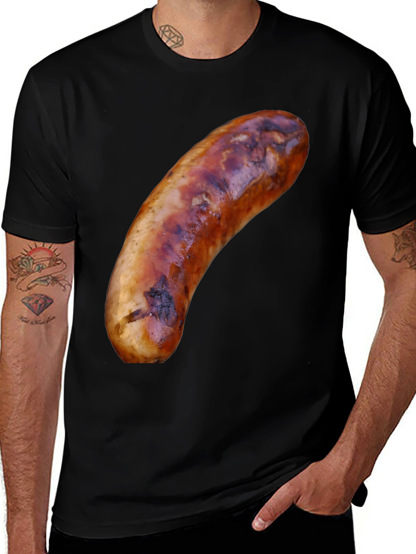 Sausage Graphic T-Shirt - Bold and Unique Tee
