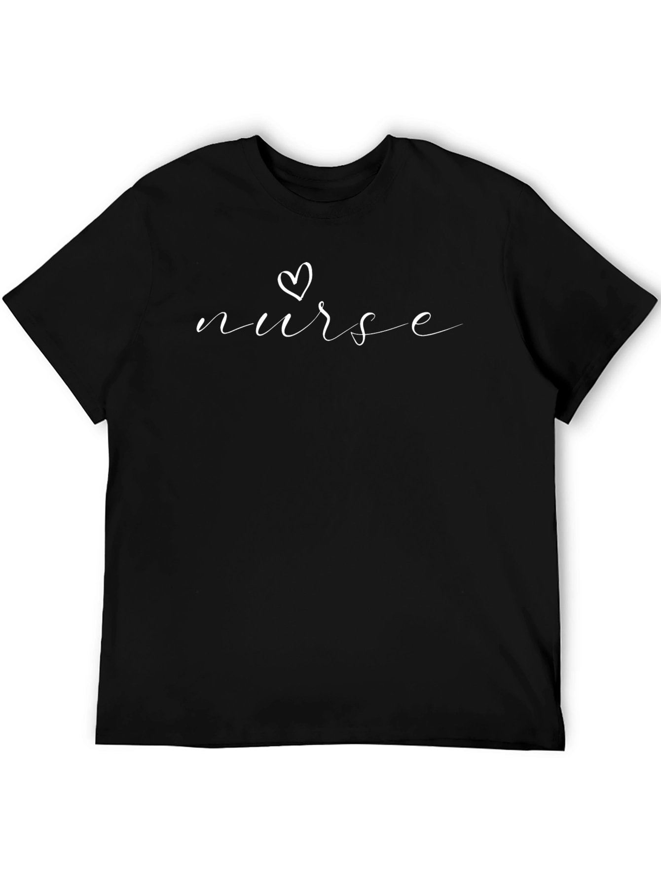 Nurse Heart Graphic Tee -  Black Unisex T-Shirt