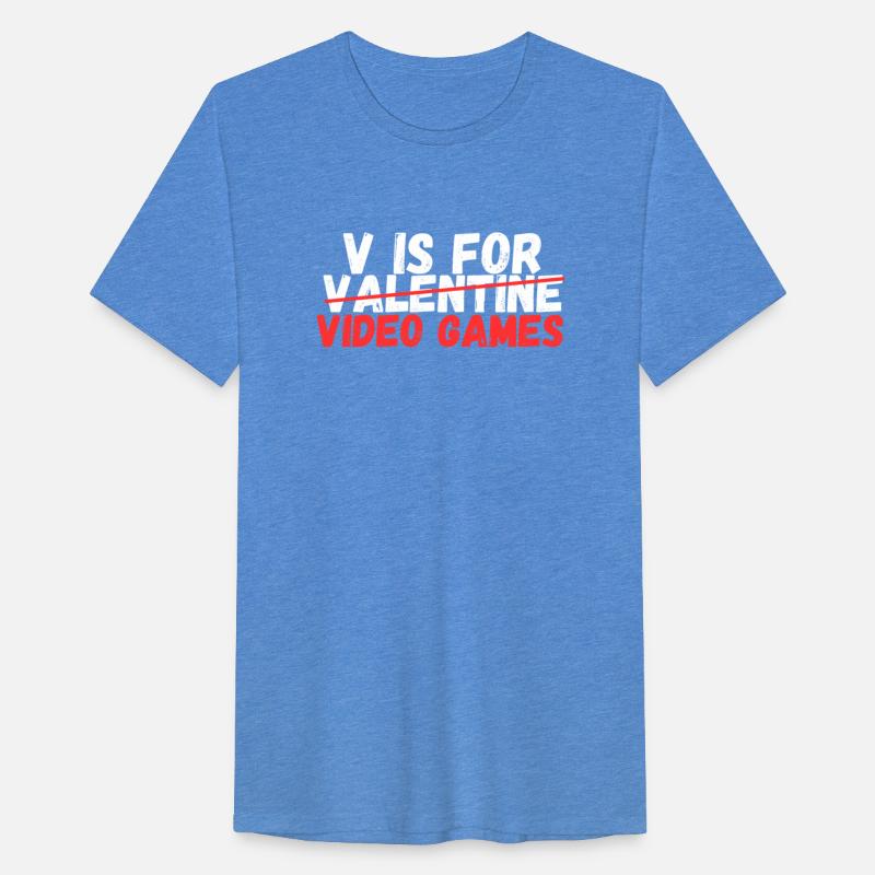 V is for Video Games T-Shirt Anti Valentine's Day