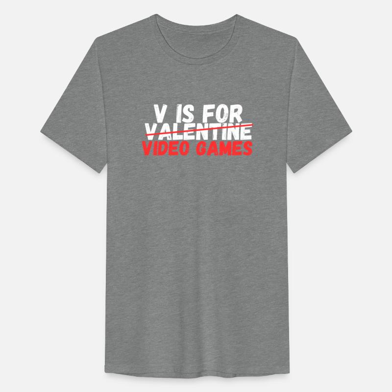 V is for Video Games T-Shirt Anti Valentine's Day