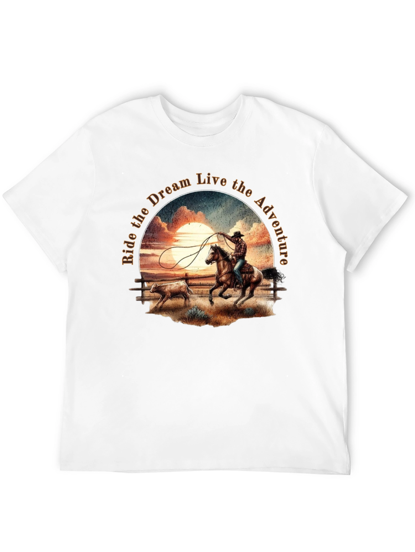 Cowboy Sunset Ride Graphic Tee