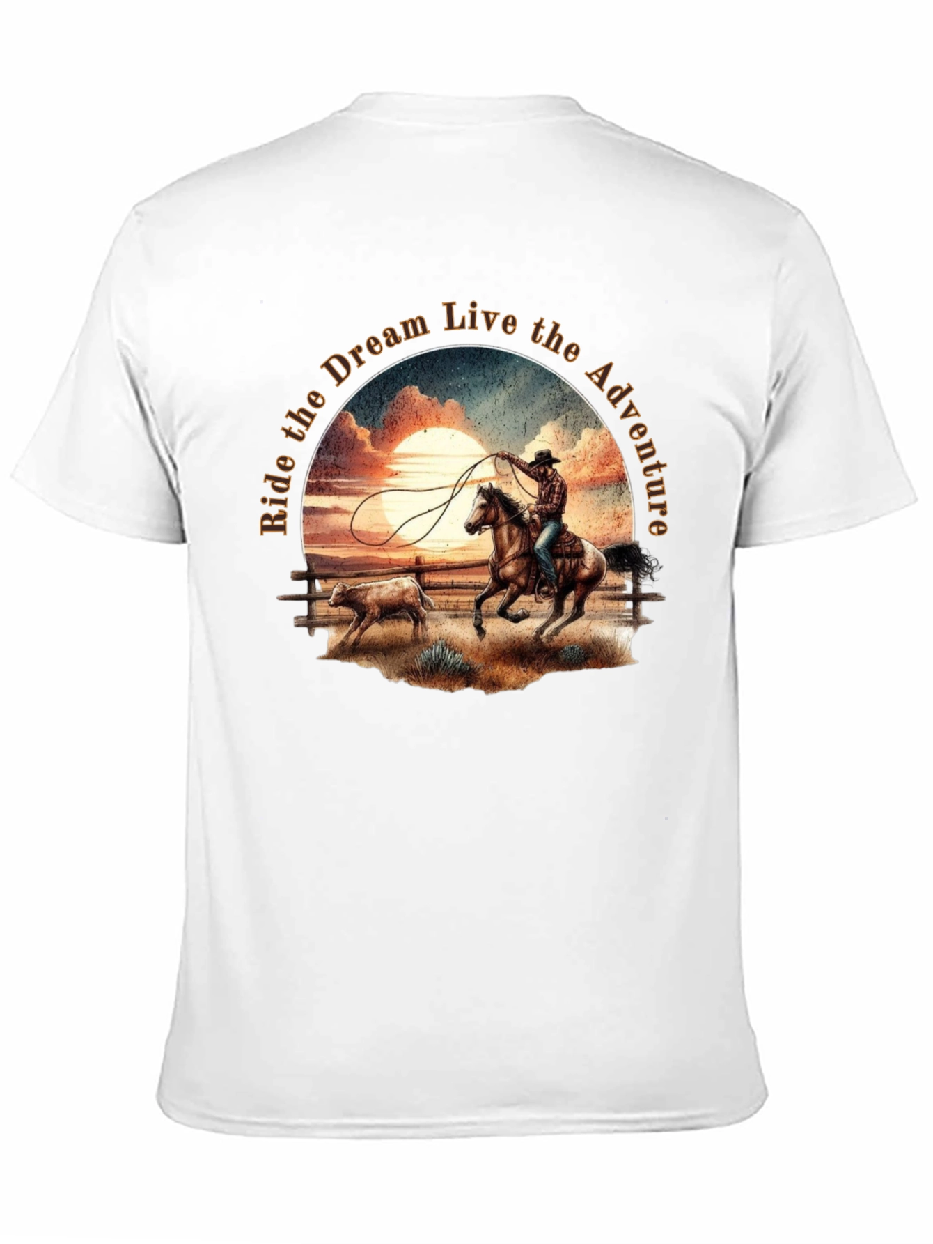 Cowboy Sunset Ride Graphic Tee