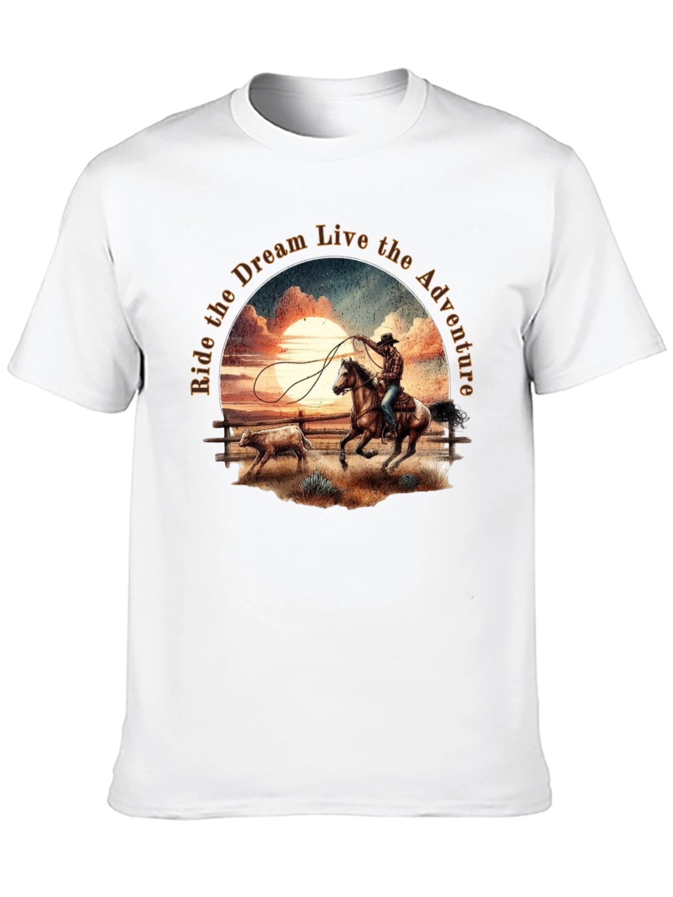Cowboy Sunset Ride Graphic Tee
