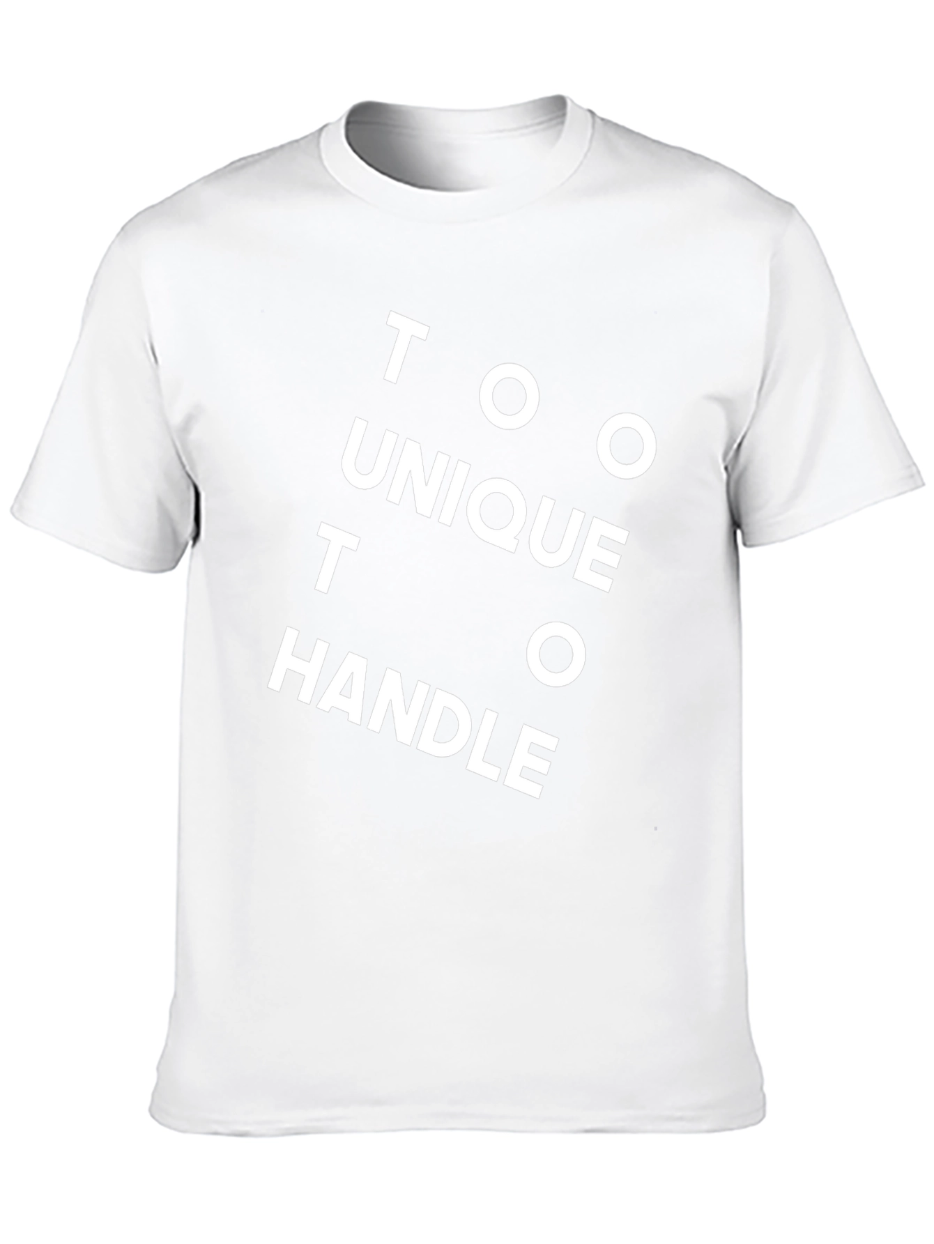 Too Unique To Handle Black Graphic Tee