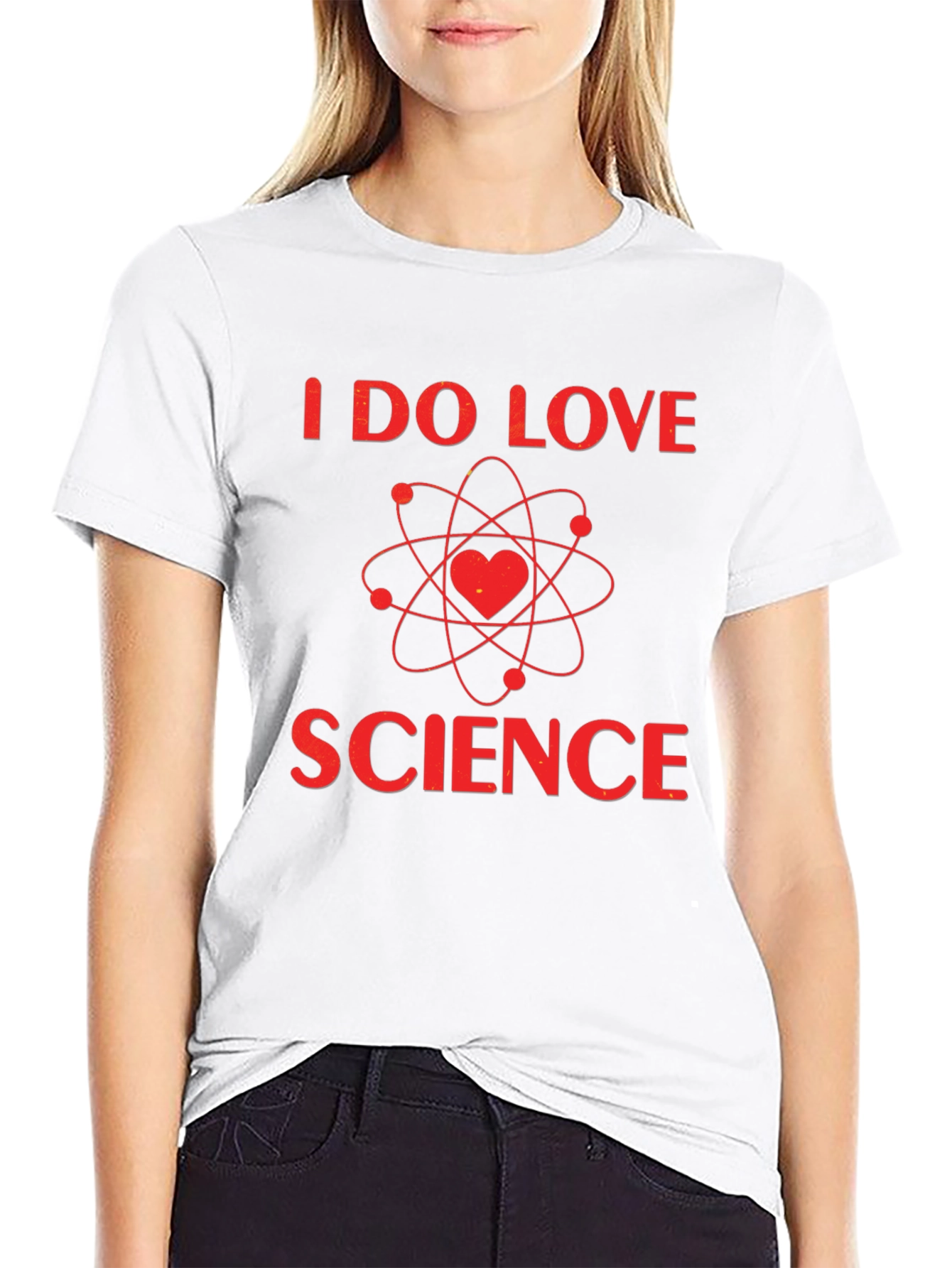 I Love Science T-Shirt - Heart Atom Design
