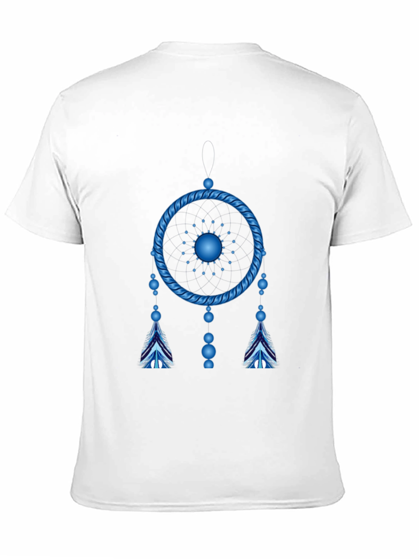 Blue Dreamcatcher Graphic Black T-Shirt