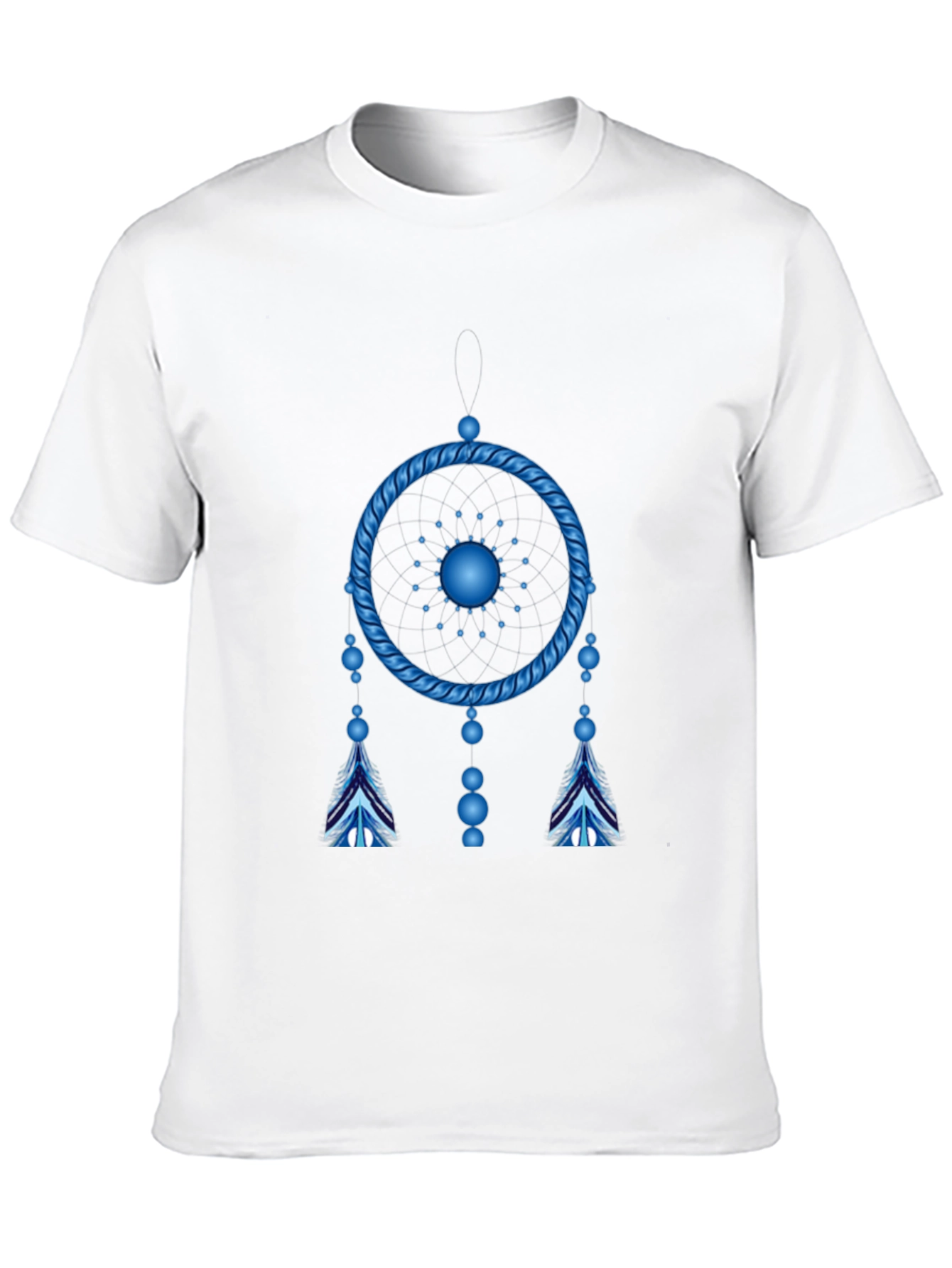 Blue Dreamcatcher Graphic Black T-Shirt