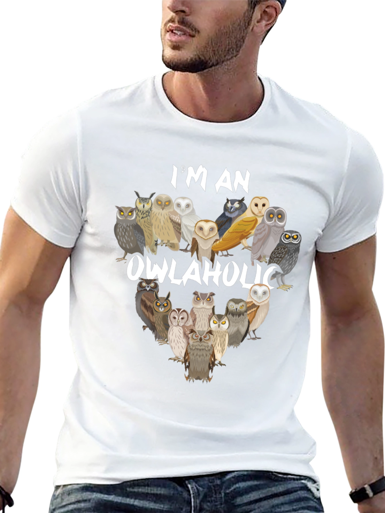 Owlaholic T-Shirt - Owl Lover Apparel