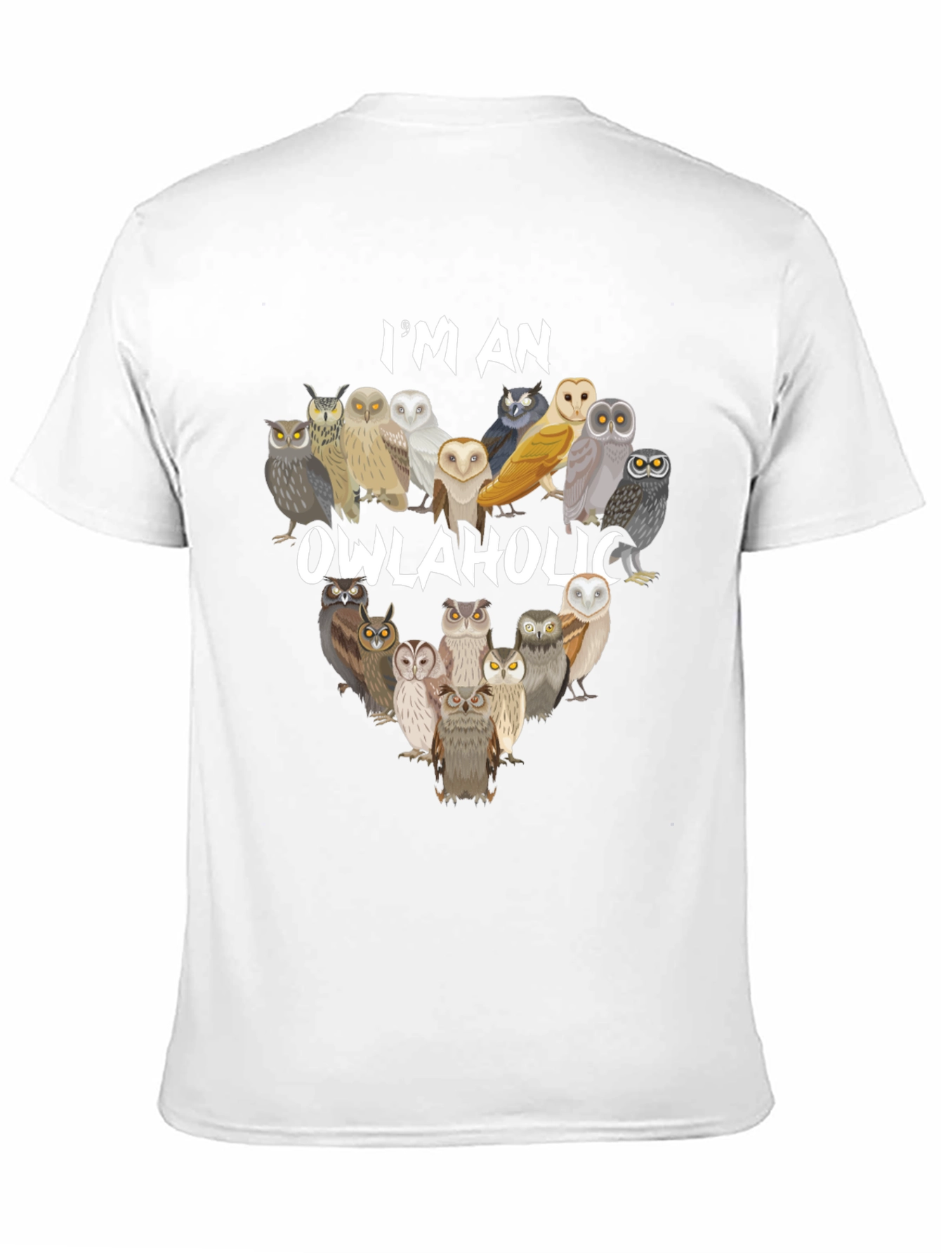 Owlaholic T-Shirt - Owl Lover Apparel