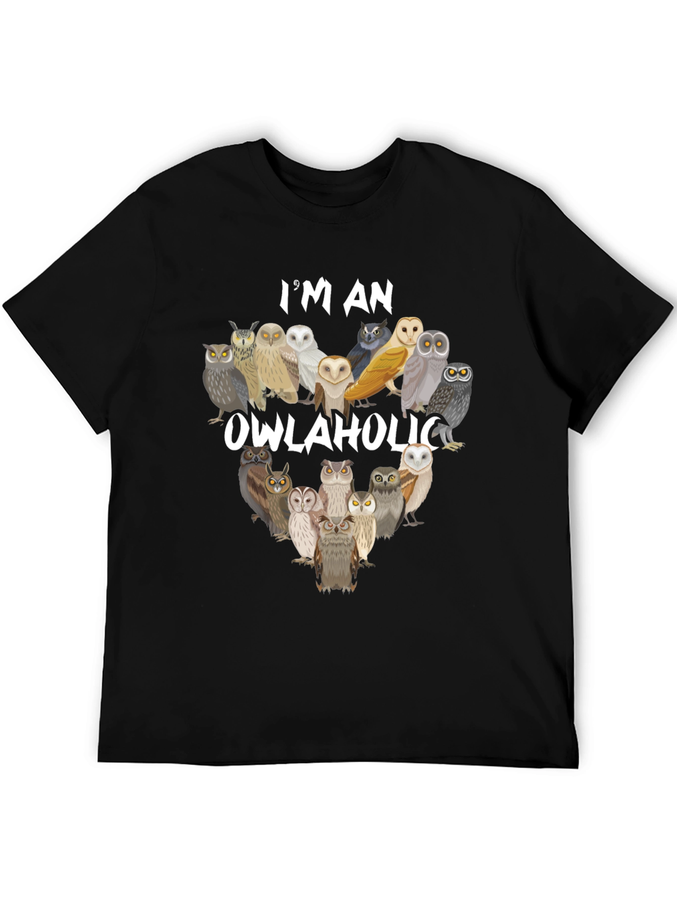 Owlaholic T-Shirt - Owl Lover Apparel