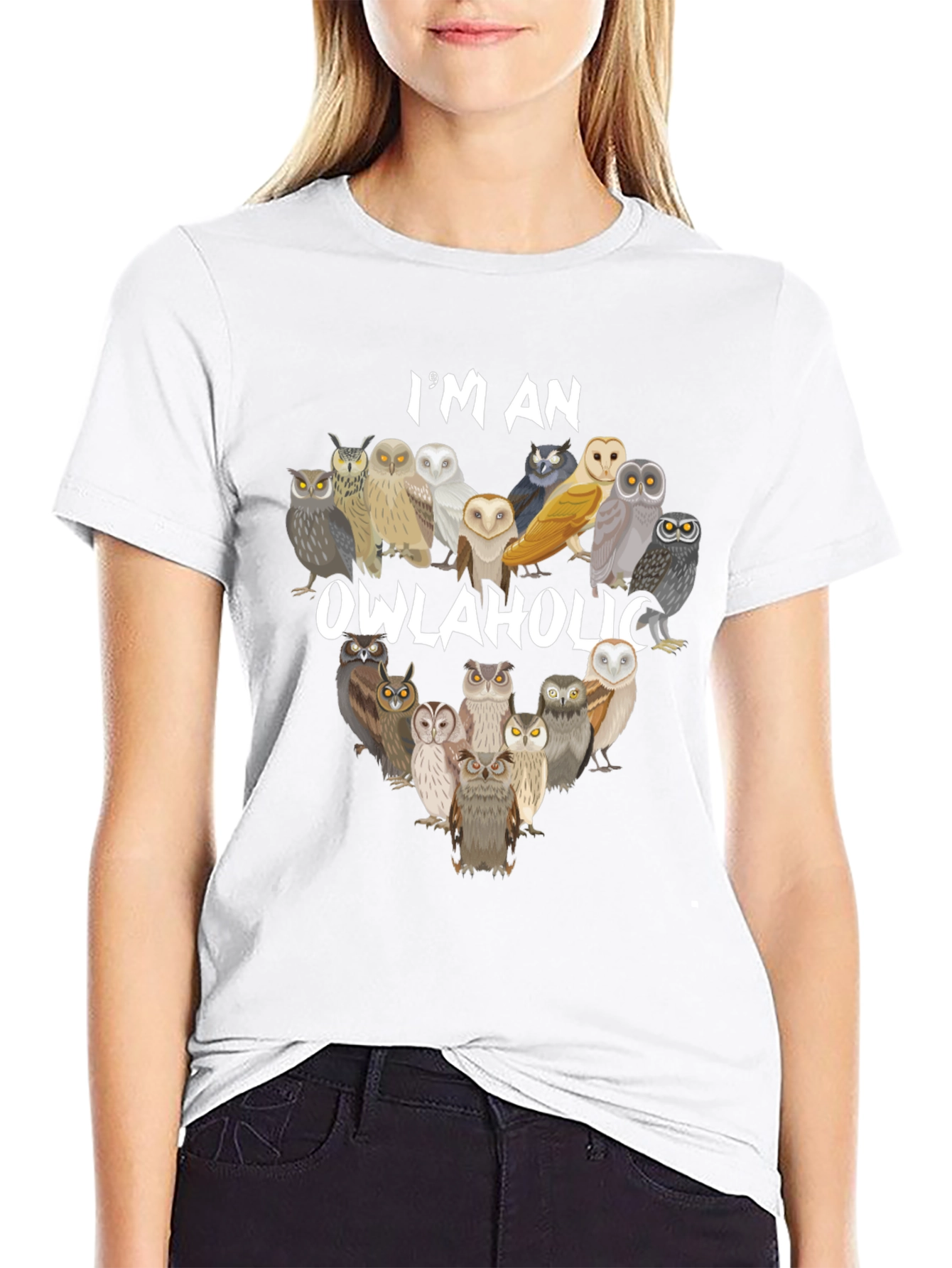Owlaholic T-Shirt - Owl Lover Apparel