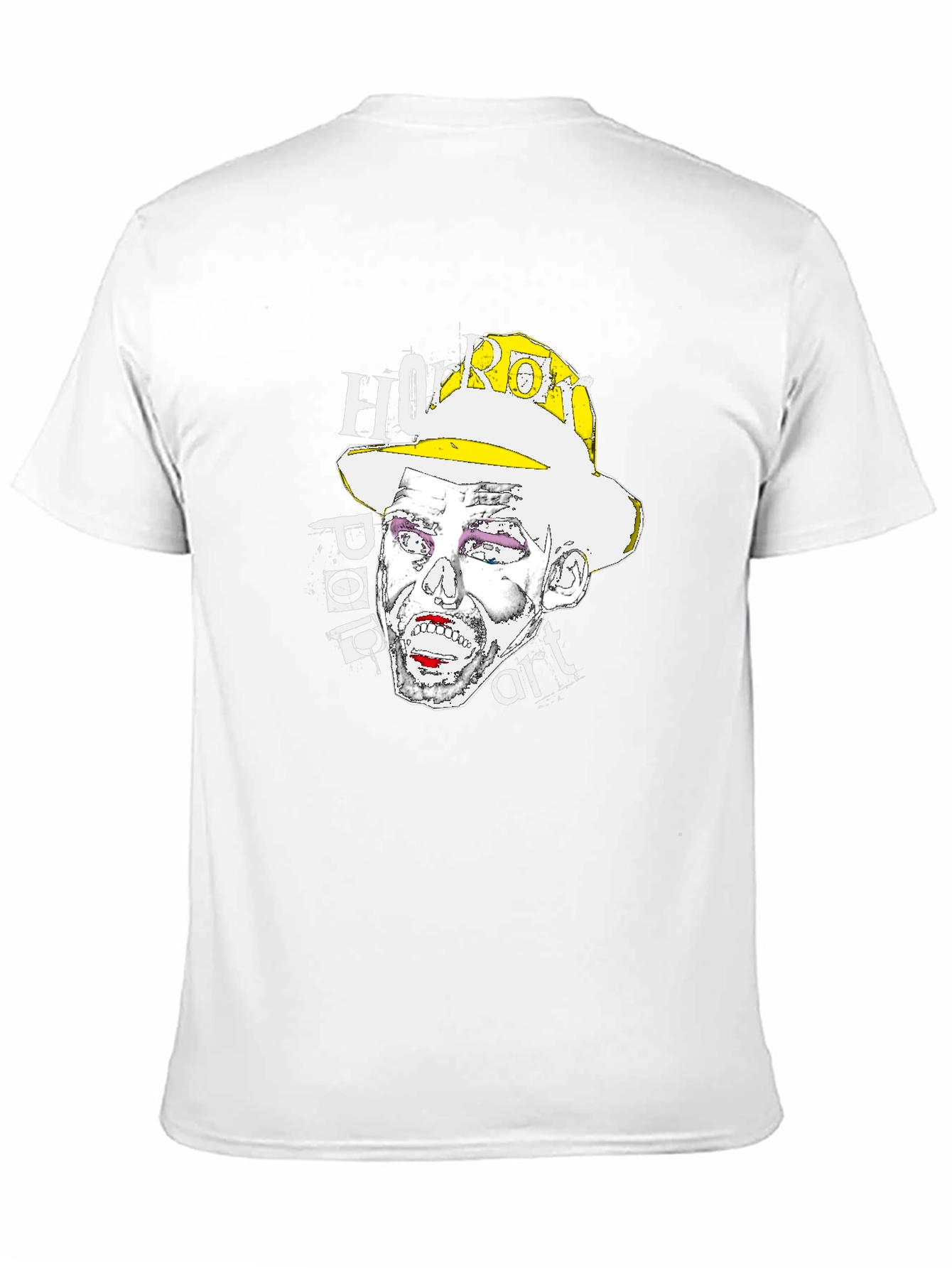 Horror Pop Art Graphic T-Shirt - Black