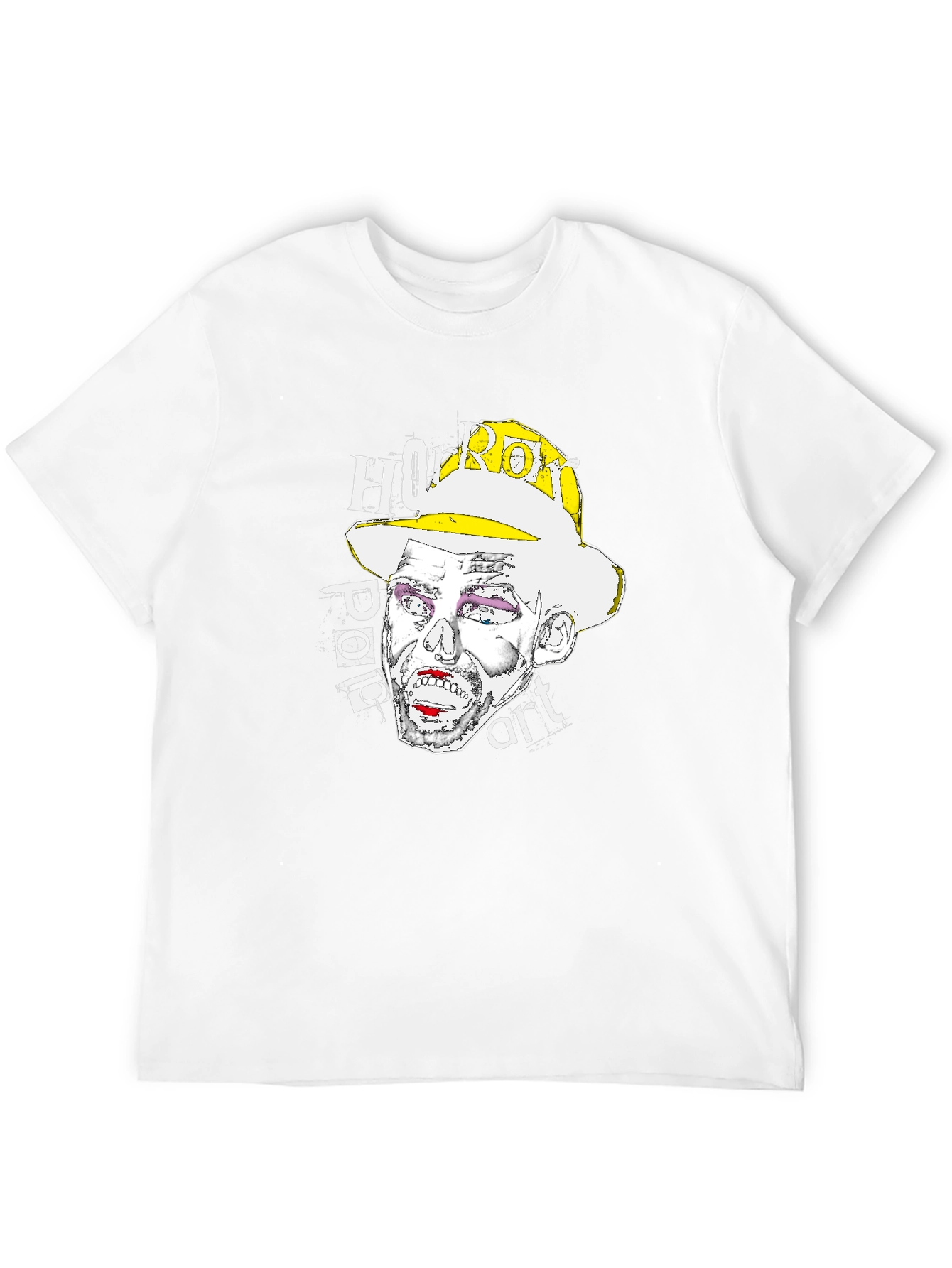 Horror Pop Art Graphic T-Shirt - Black