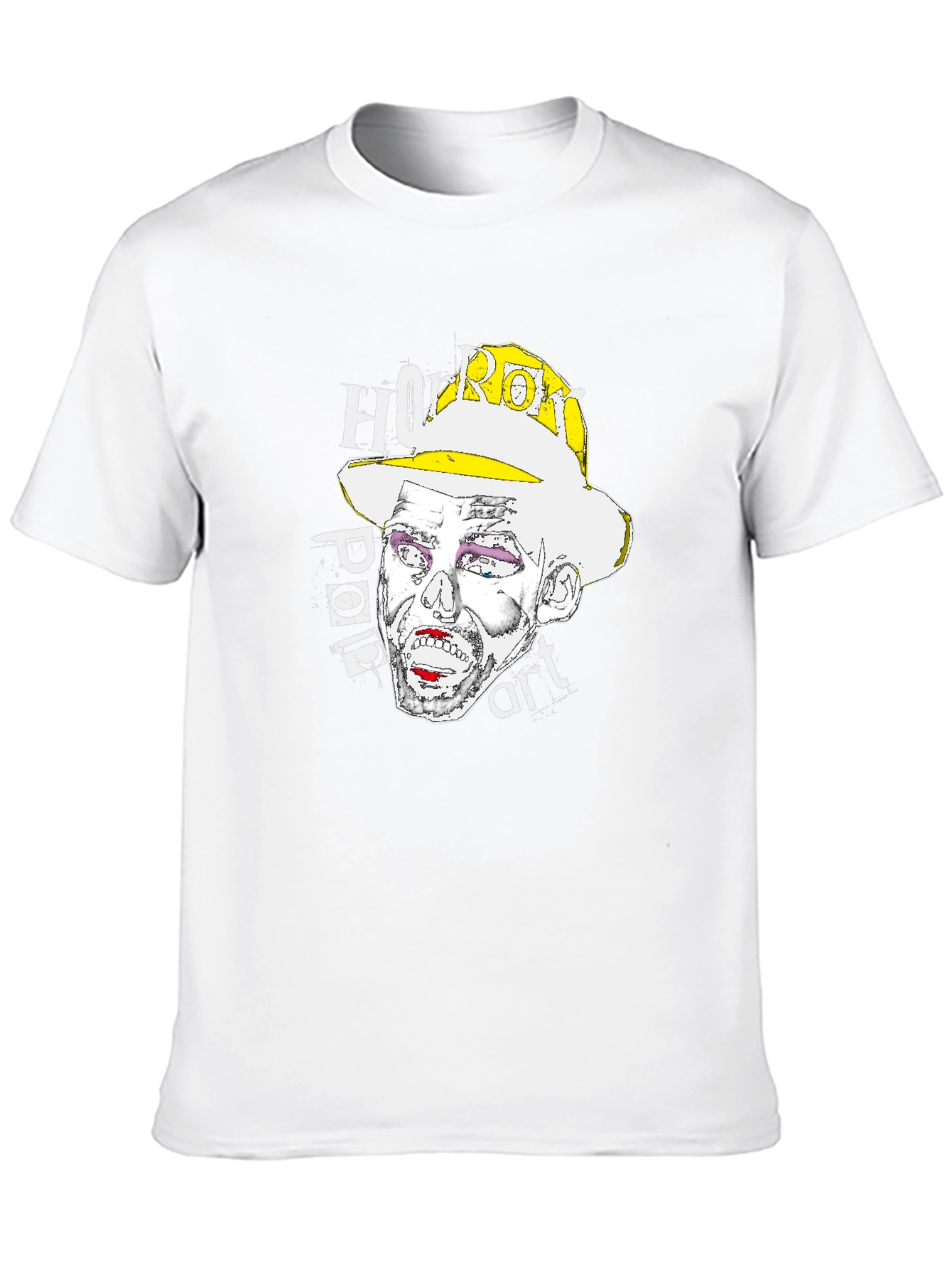 Horror Pop Art Graphic T-Shirt - Black