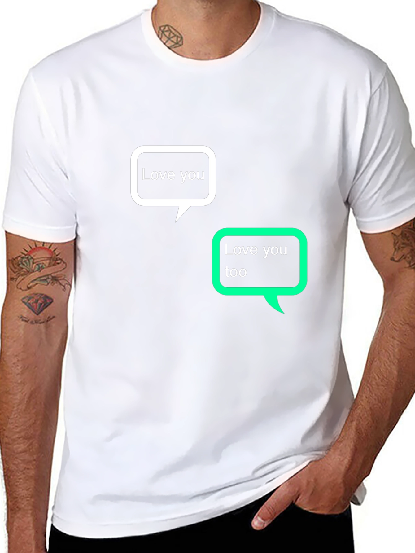 Love You Text Bubble T-Shirt