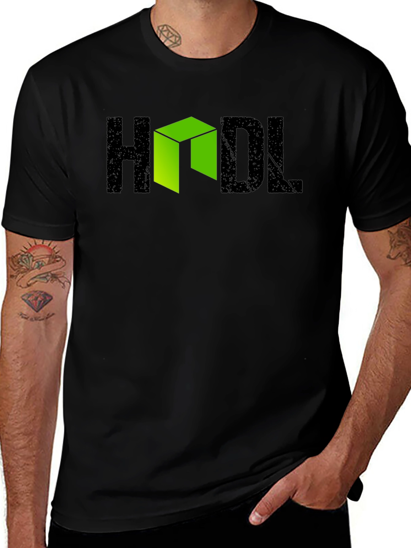 HODL Crypto T-Shirt - Black Graphic Tee