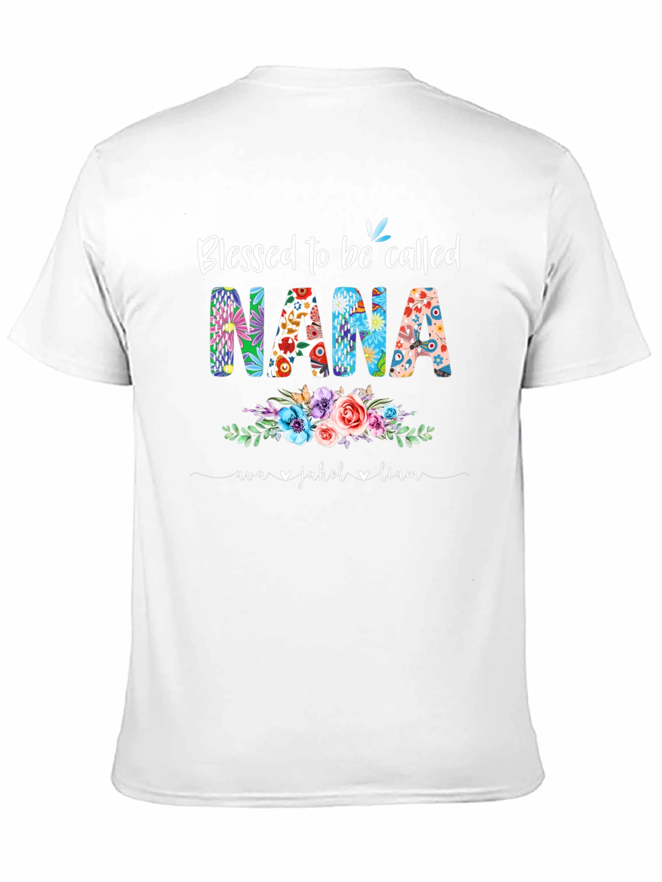 Blessed Nana Floral T-Shirt