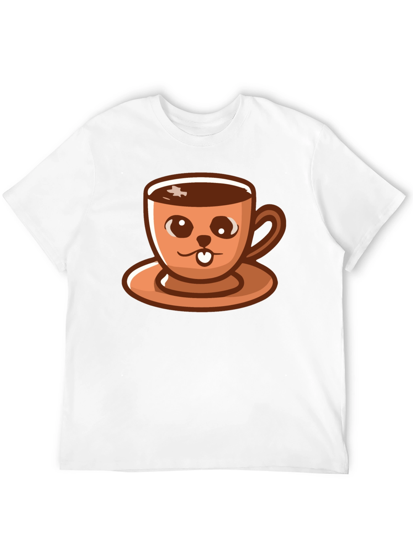 Cute Coffee Cup Cartoon T-Shirt