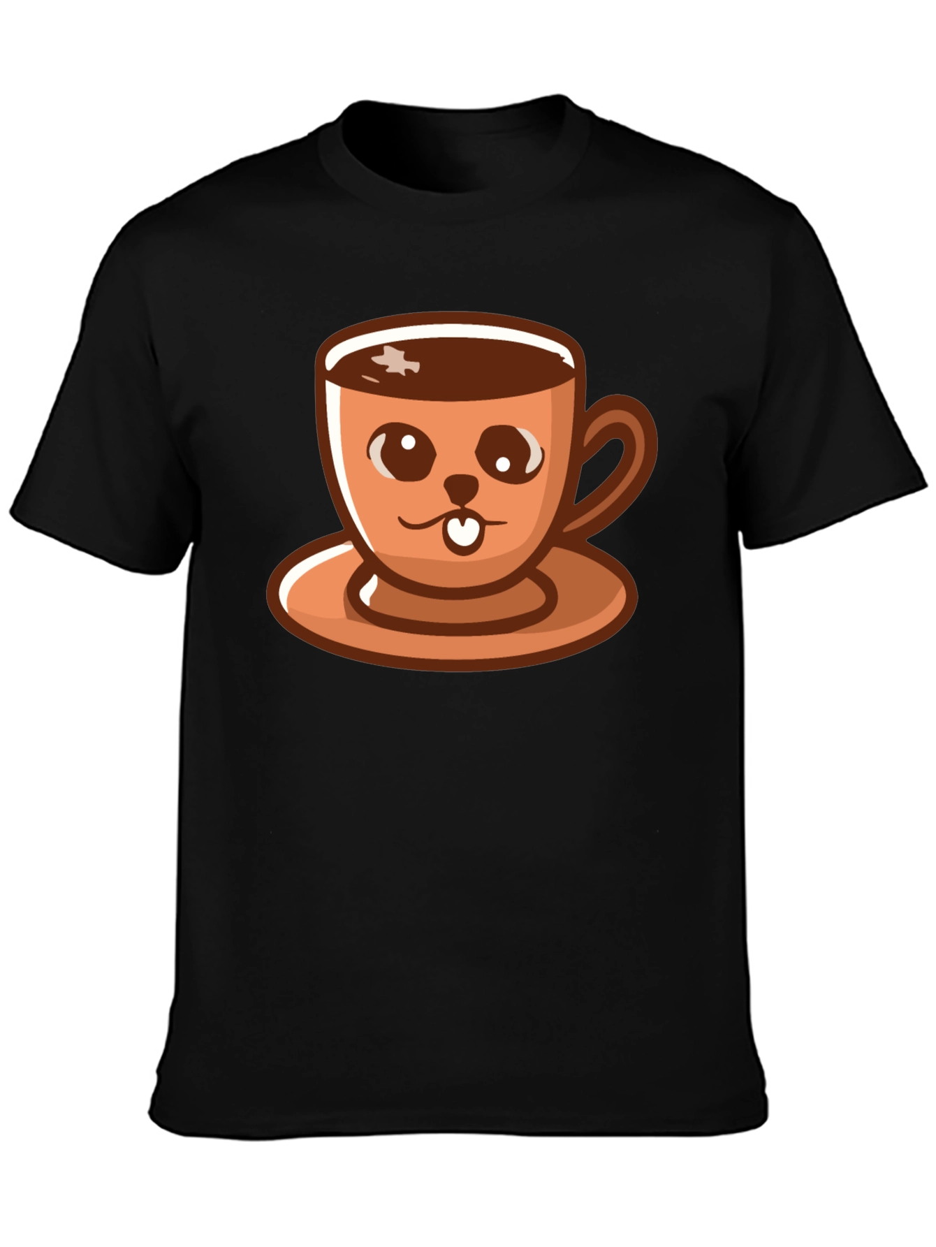 Cute Coffee Cup Cartoon T-Shirt