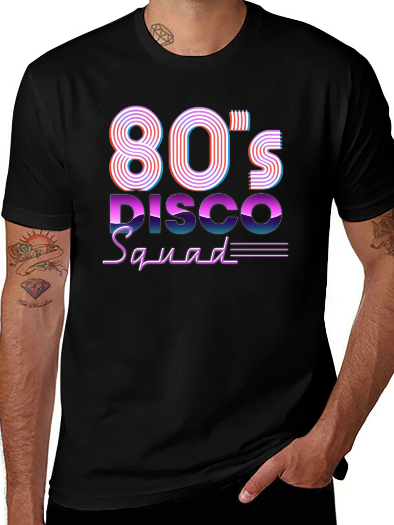 80s Disco Squad Retro Graphic T-Shirt