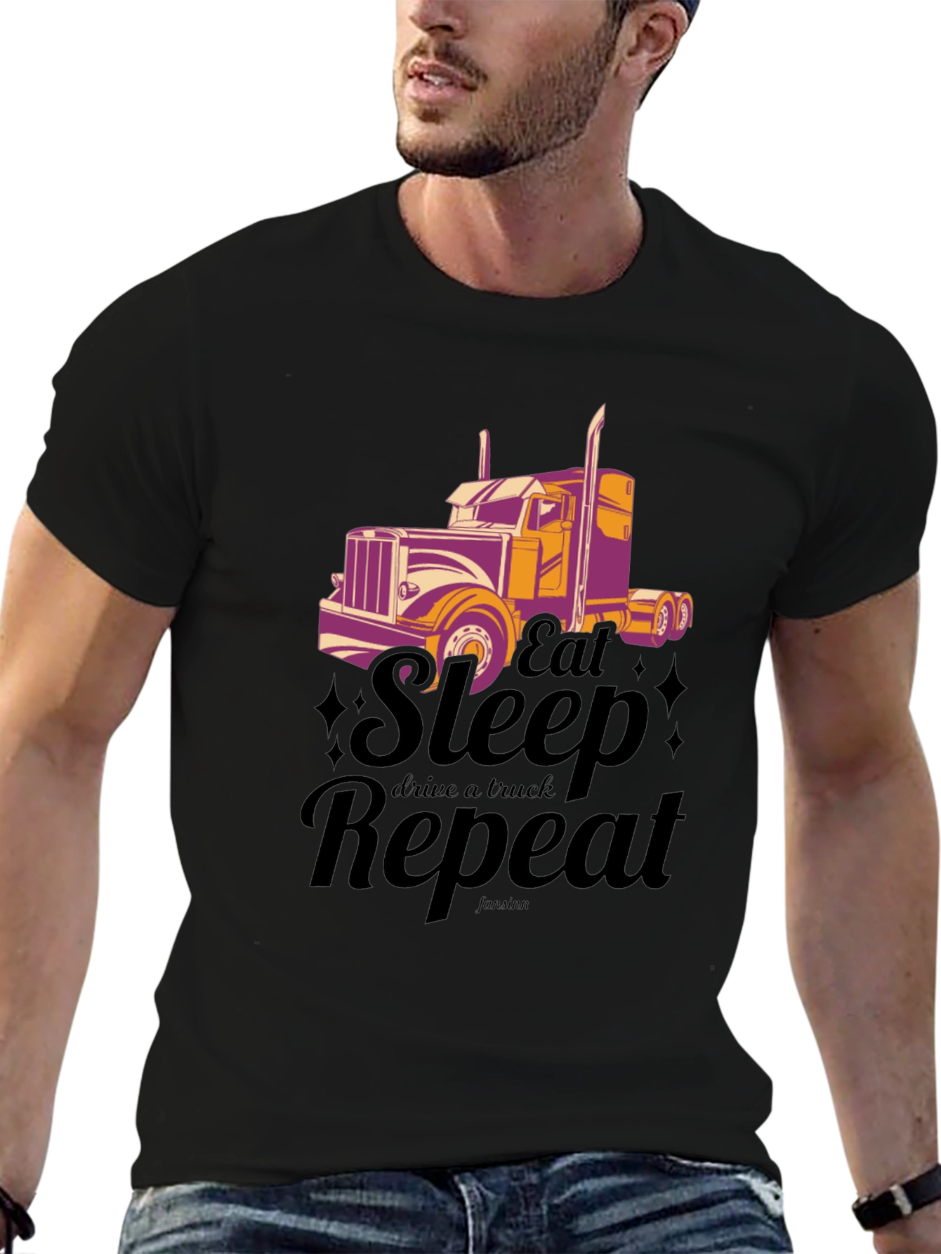 Eat Sleep Drive A Truck Repeat T-shirt