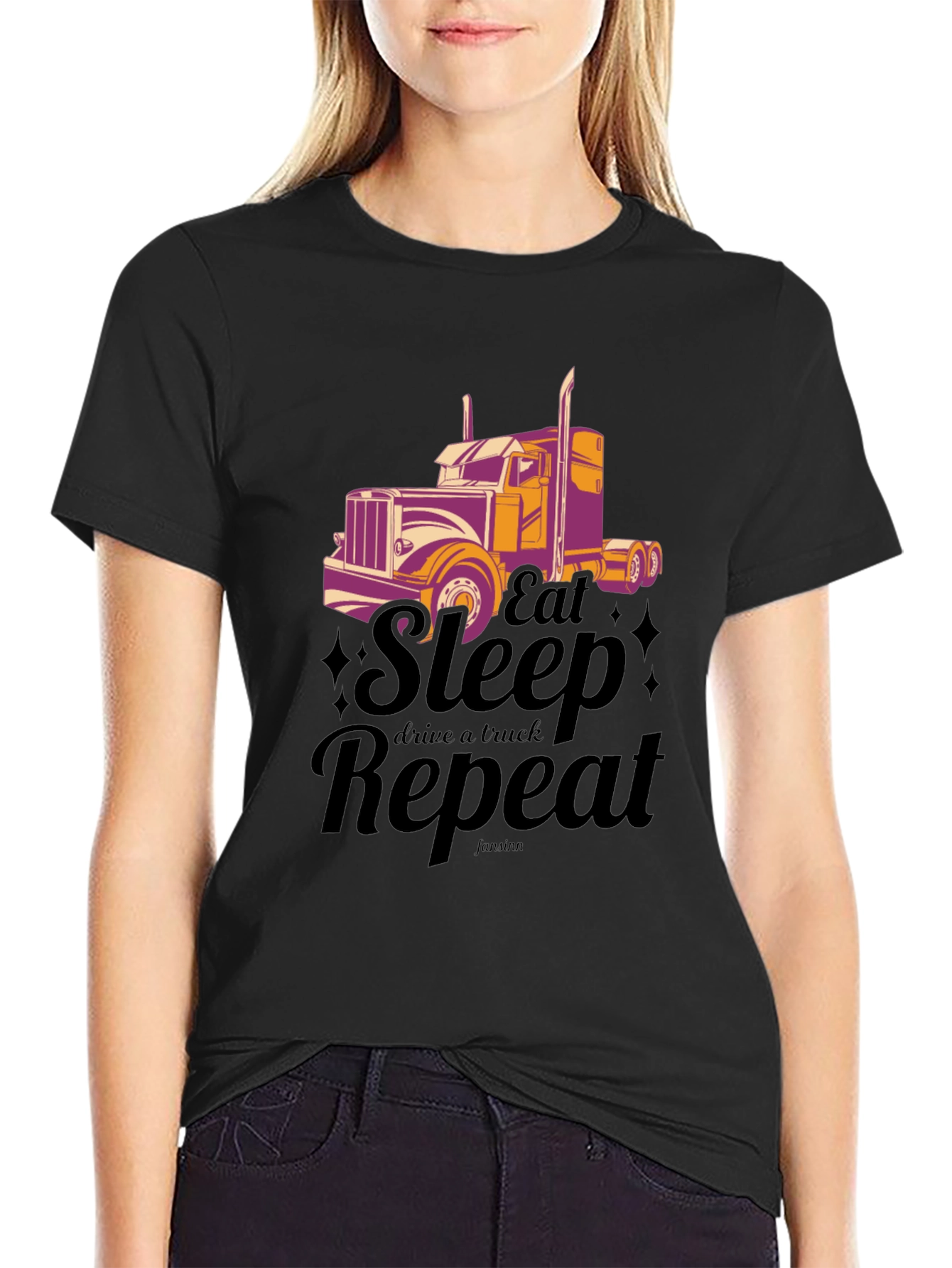Eat Sleep Drive A Truck Repeat T-shirt