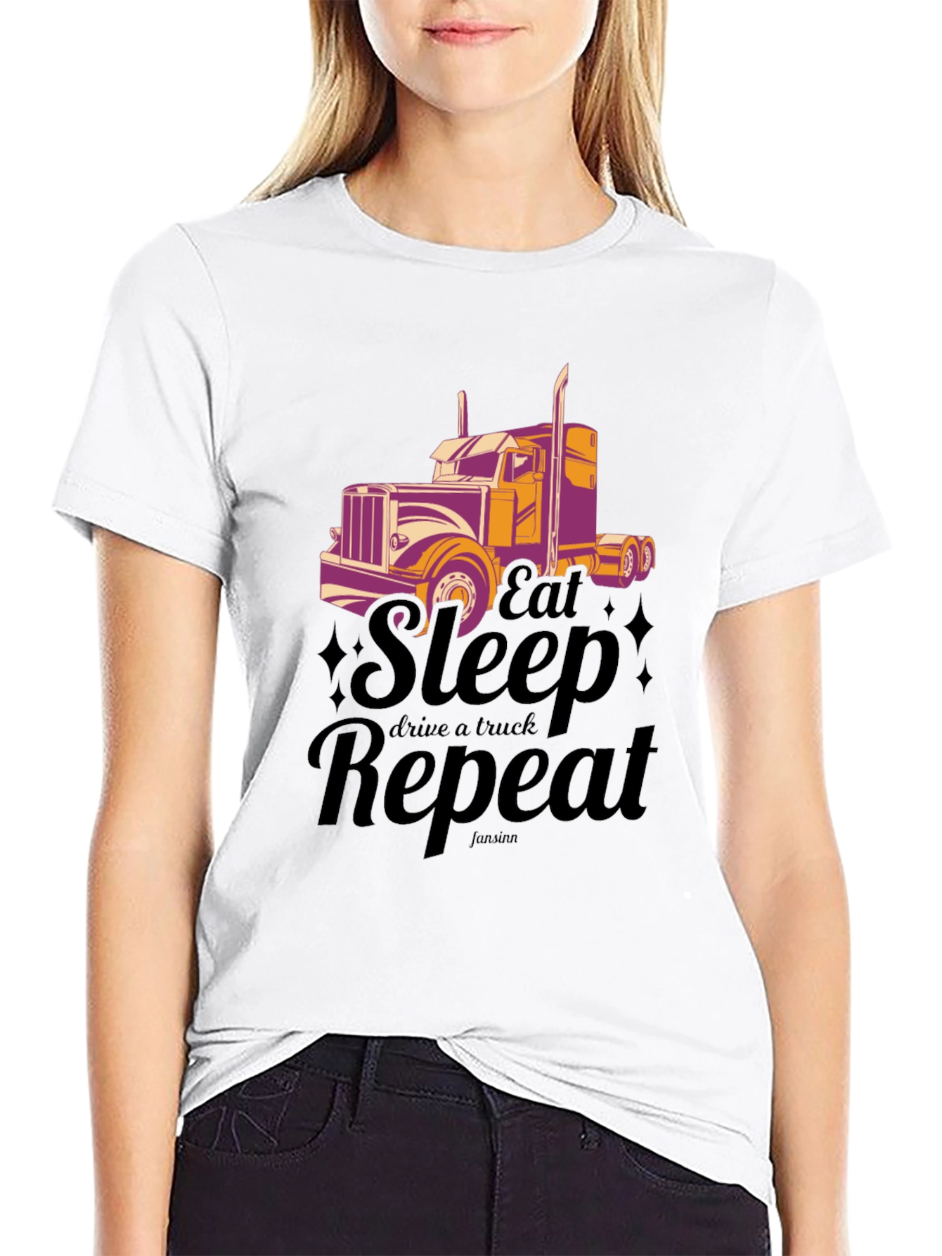 Eat Sleep Drive A Truck Repeat T-shirt