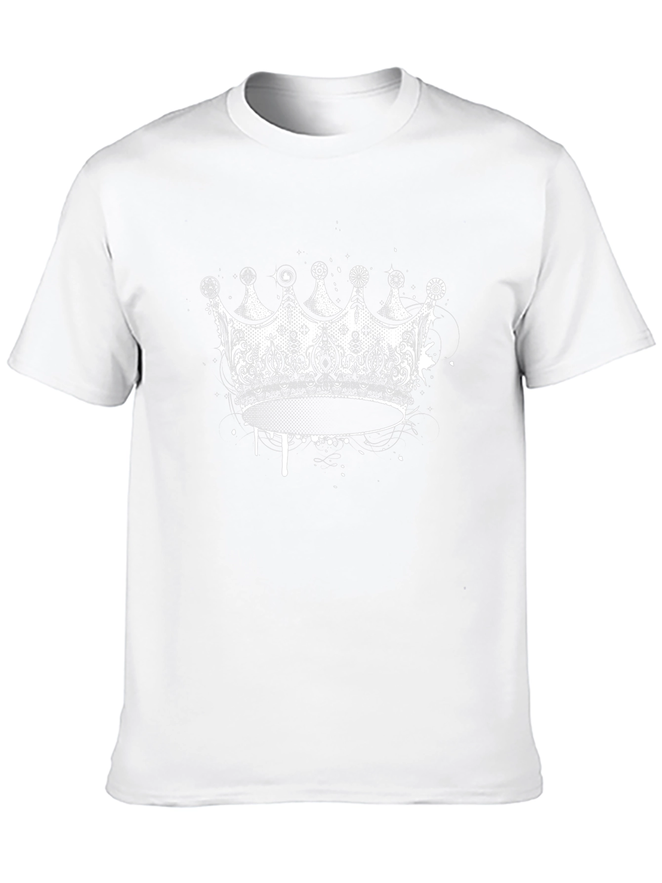 Crown Graphic Print Black T-Shirt