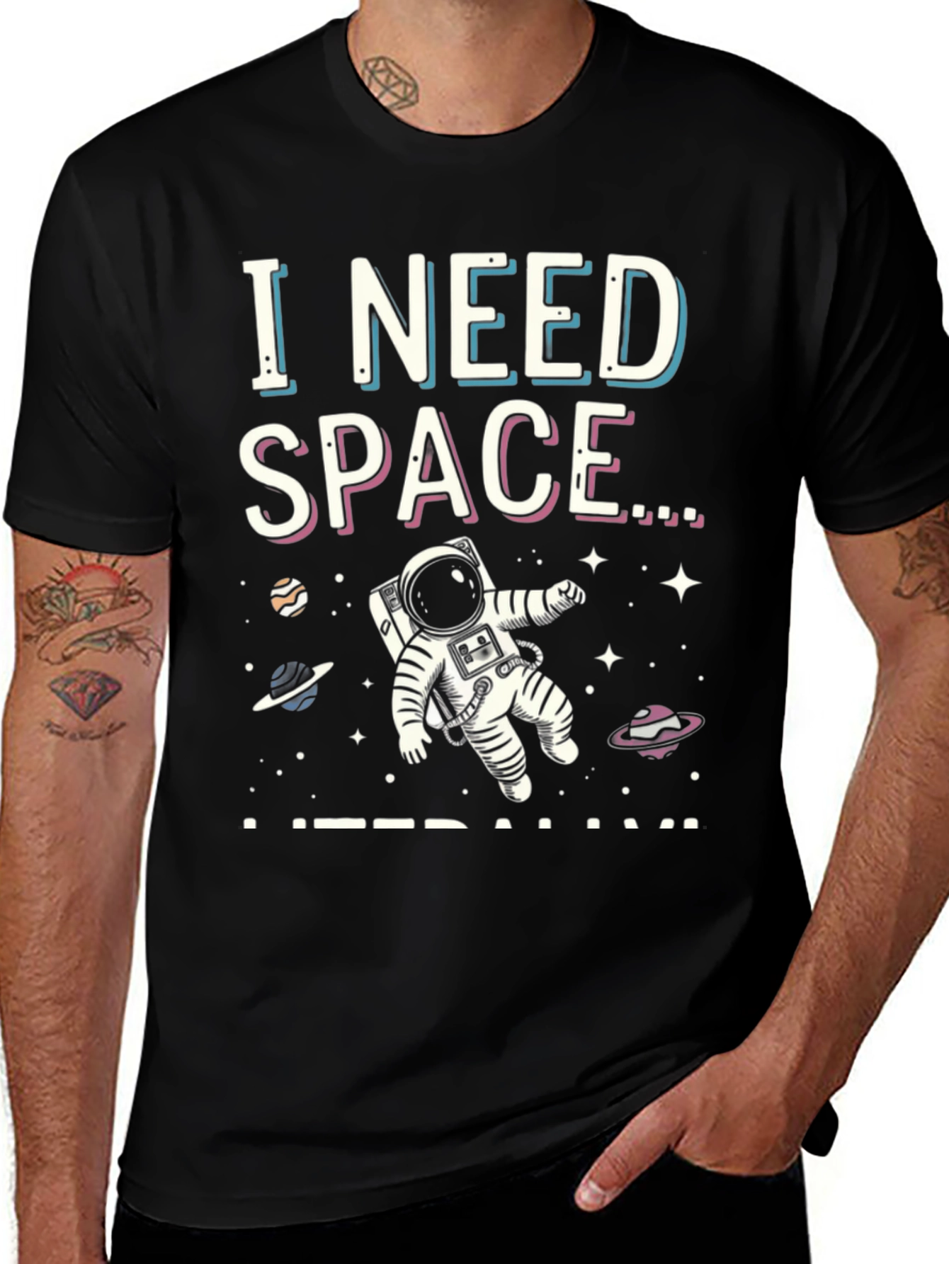 I Need Space Graphic T-Shirt