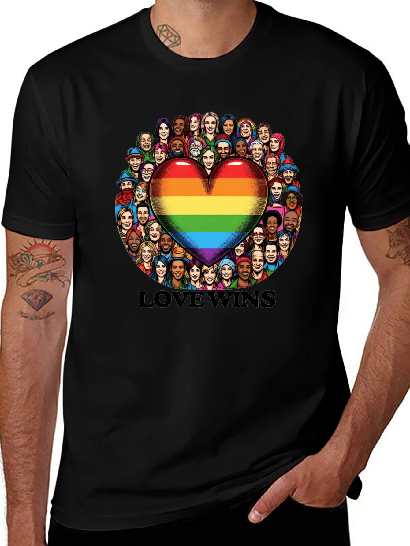 Love Wins Graphic T-Shirt - LGBTQ+ Pride Shirt