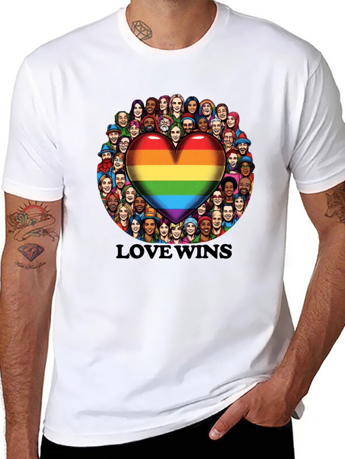 Love Wins Graphic T-Shirt - LGBTQ+ Pride Shirt