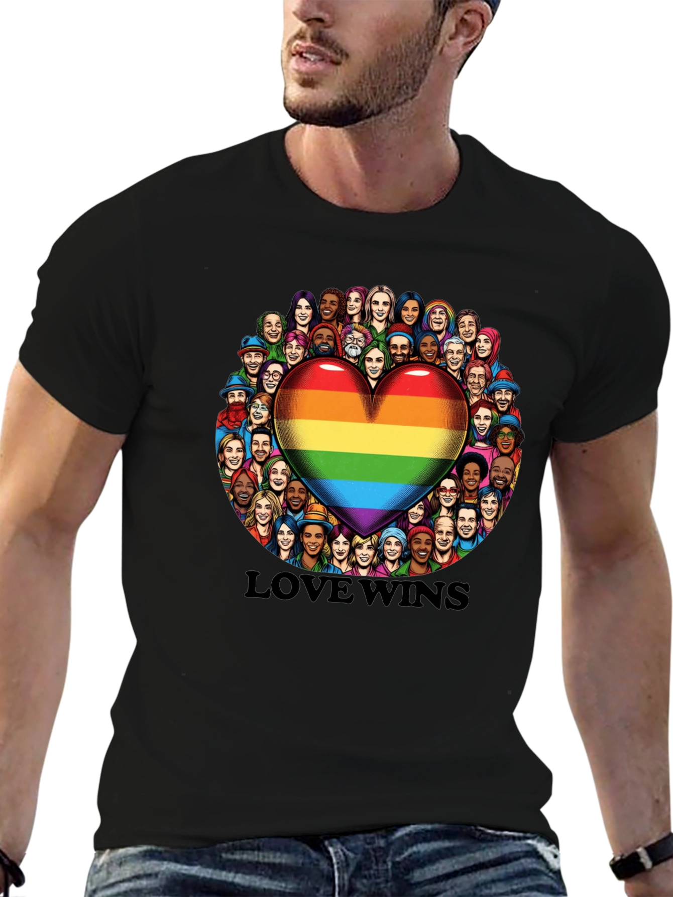Love Wins Graphic T-Shirt - LGBTQ+ Pride Shirt