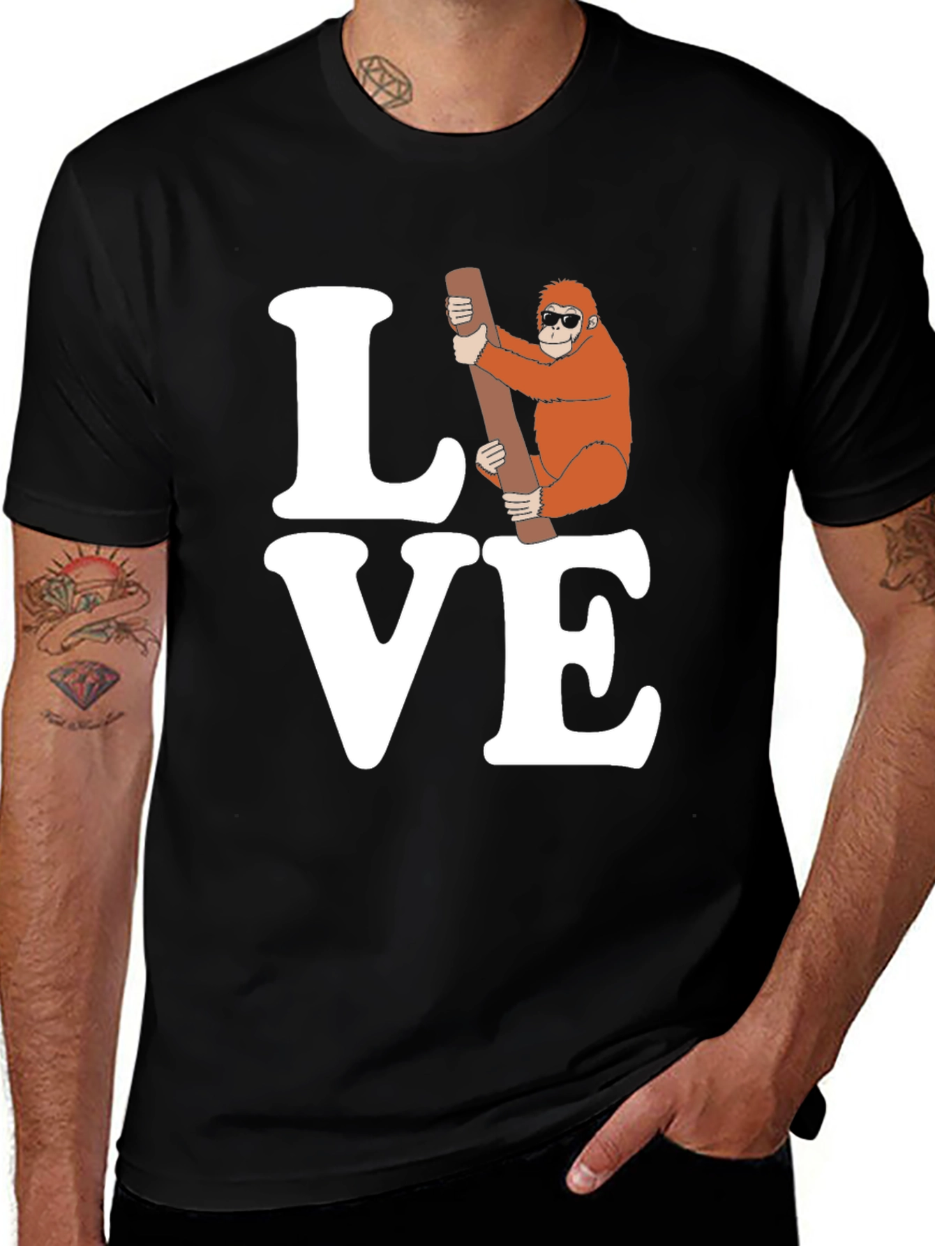 Love Orangutan T-Shirt - Fun Graphic Tee