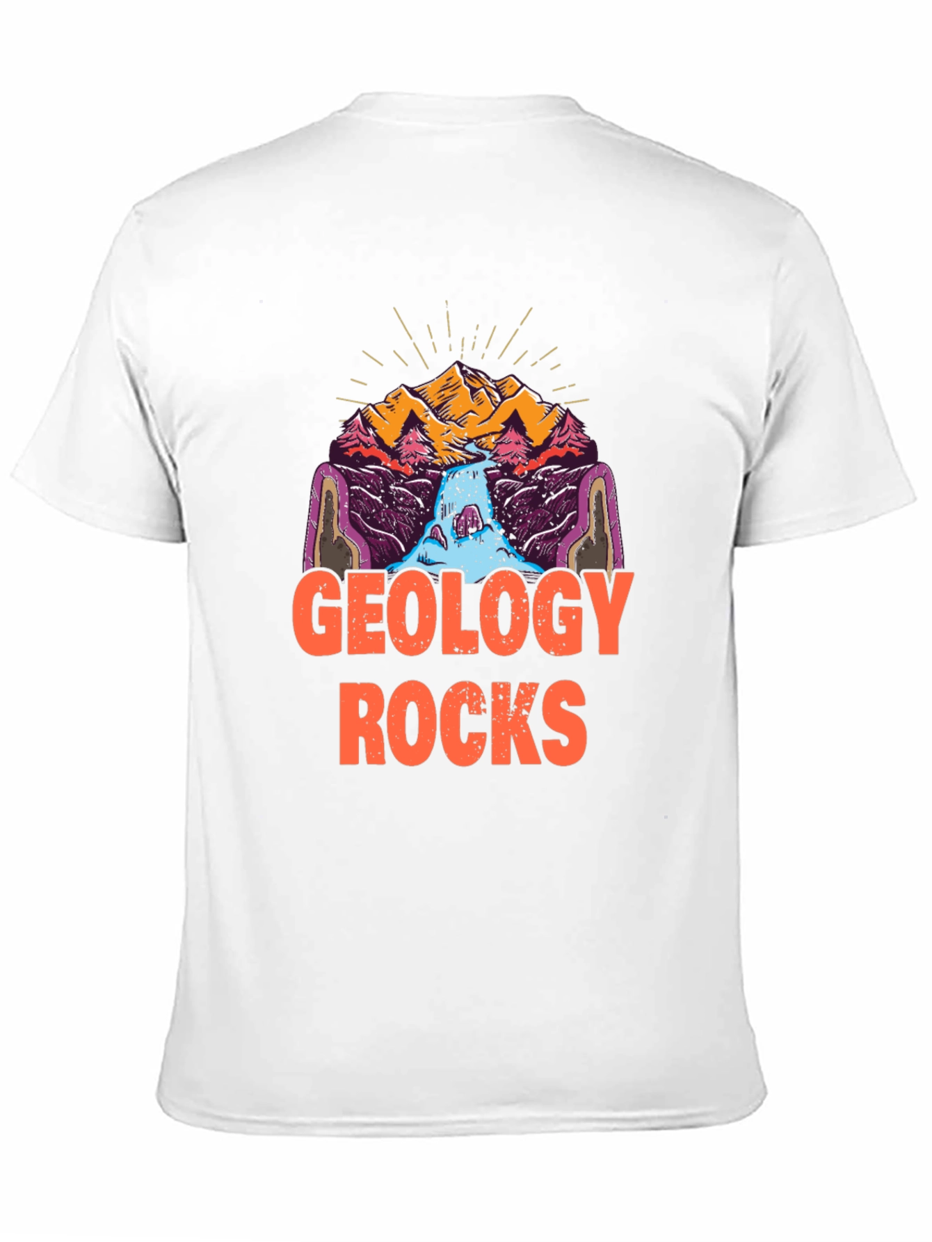 Geology Rocks T-Shirt - Mountain Scene Graphic Tee